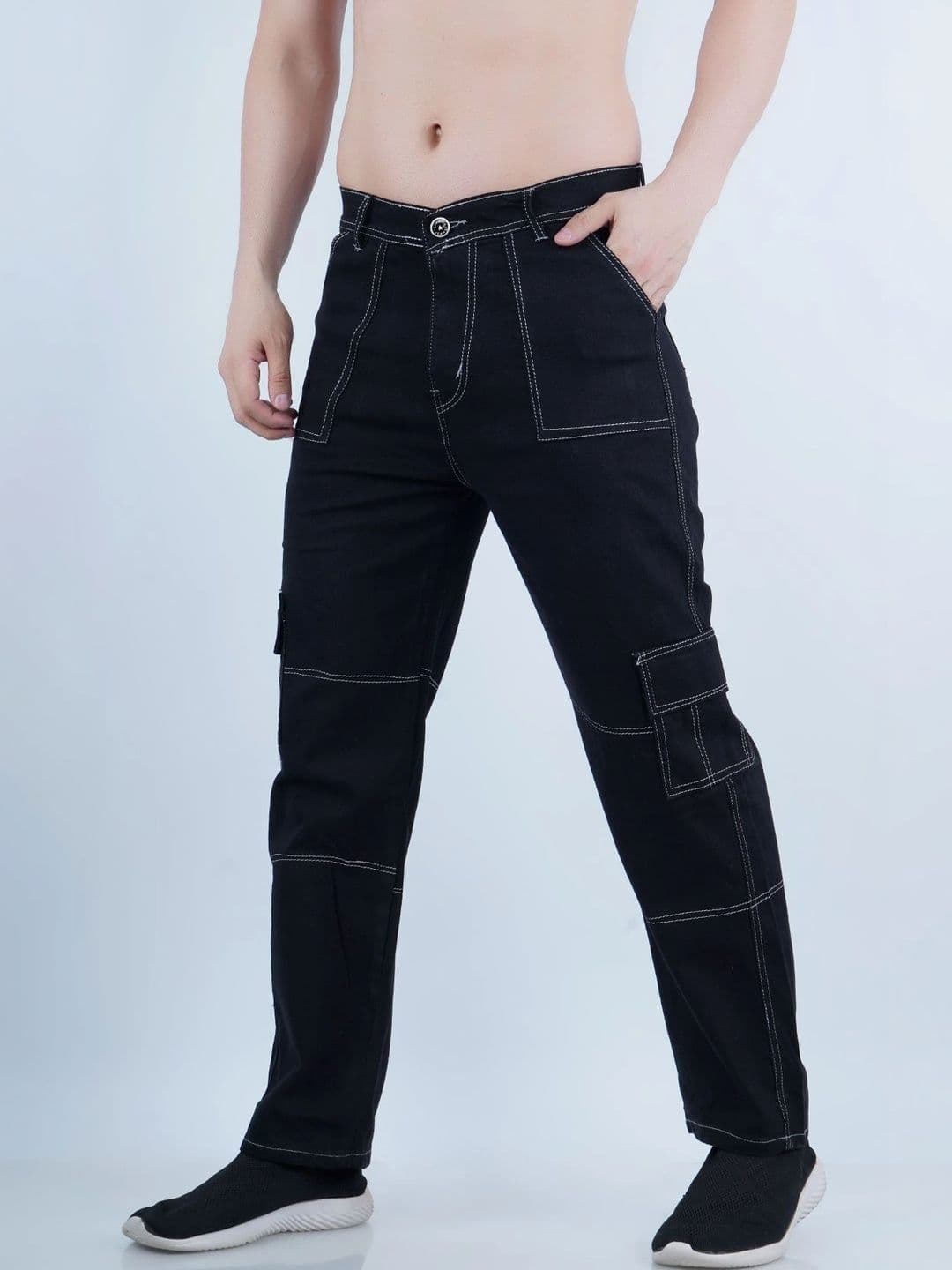 R.Code by The Roadster Life Co. Men Classic Relaxed Fit Mid-Rise Stretchable Jeans - view 1
