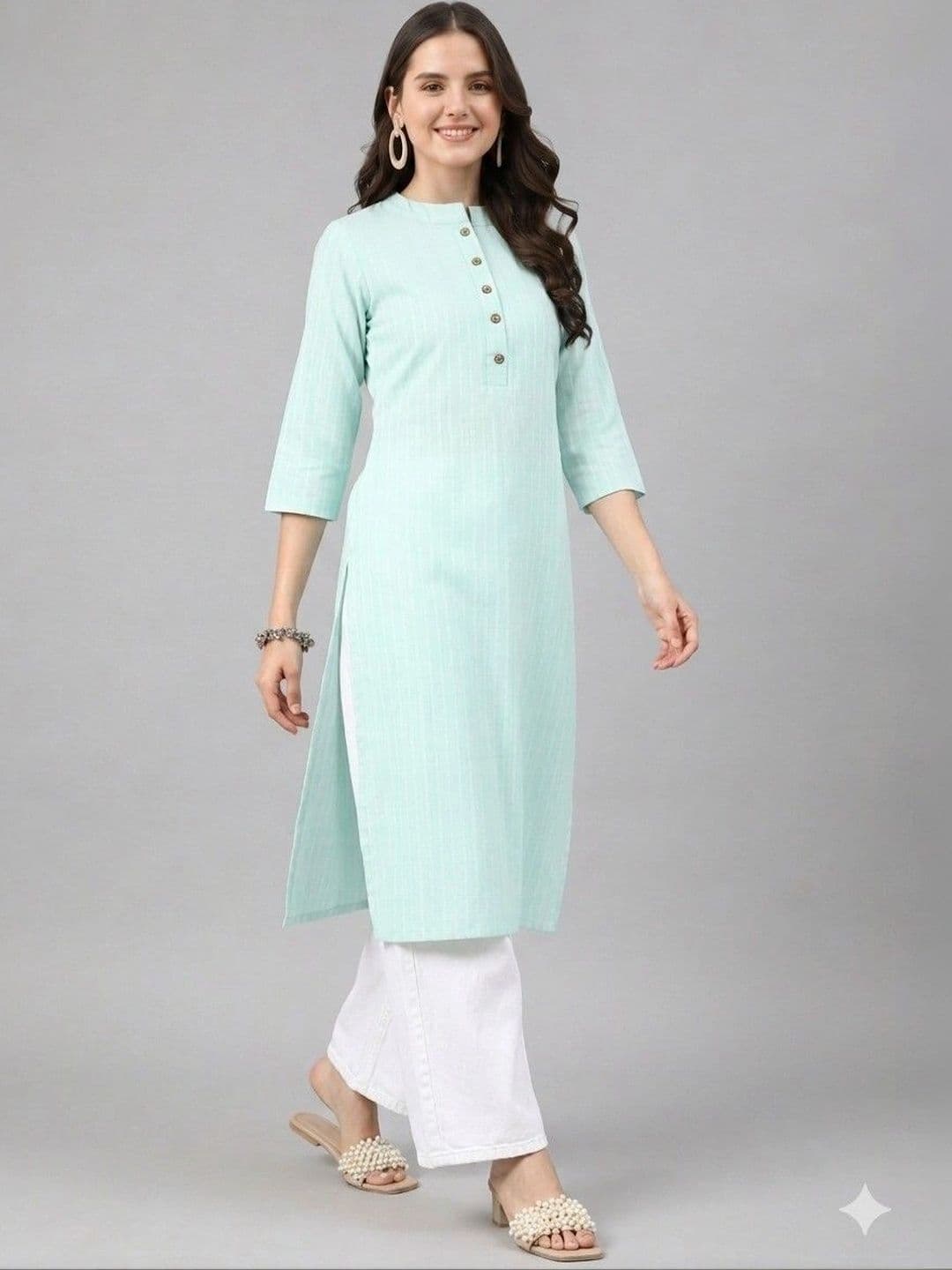 Anouk X fwd Women Striped Kurta - view 1