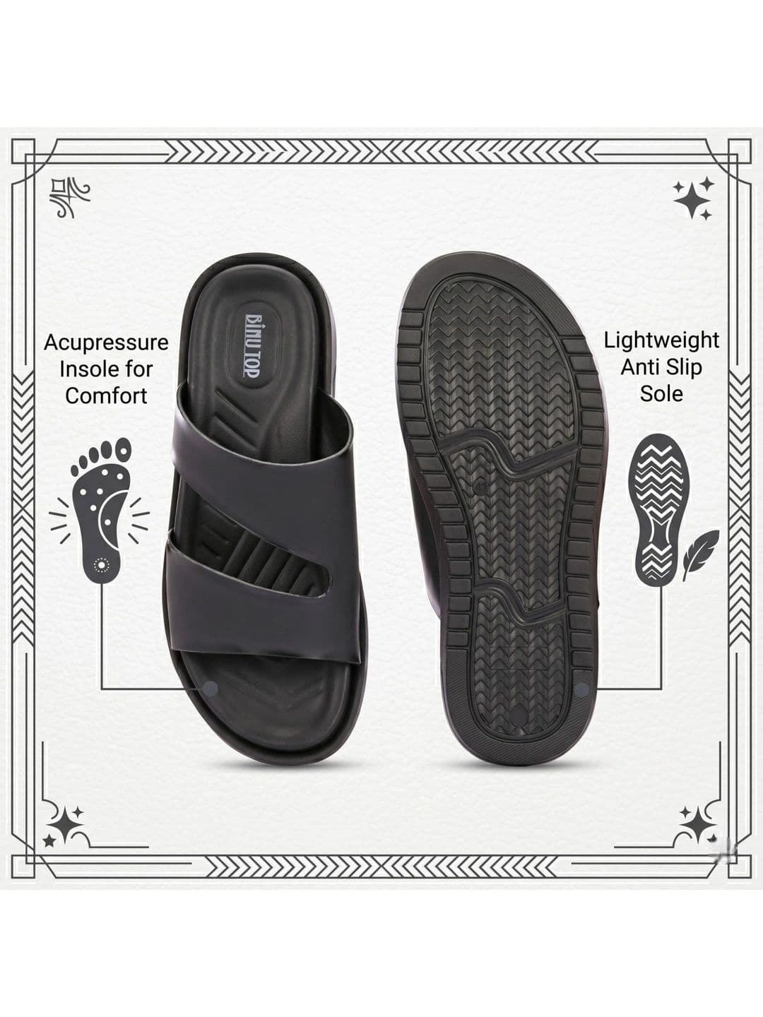 BINUTOP Men Comfort Sandals thumbnail 3