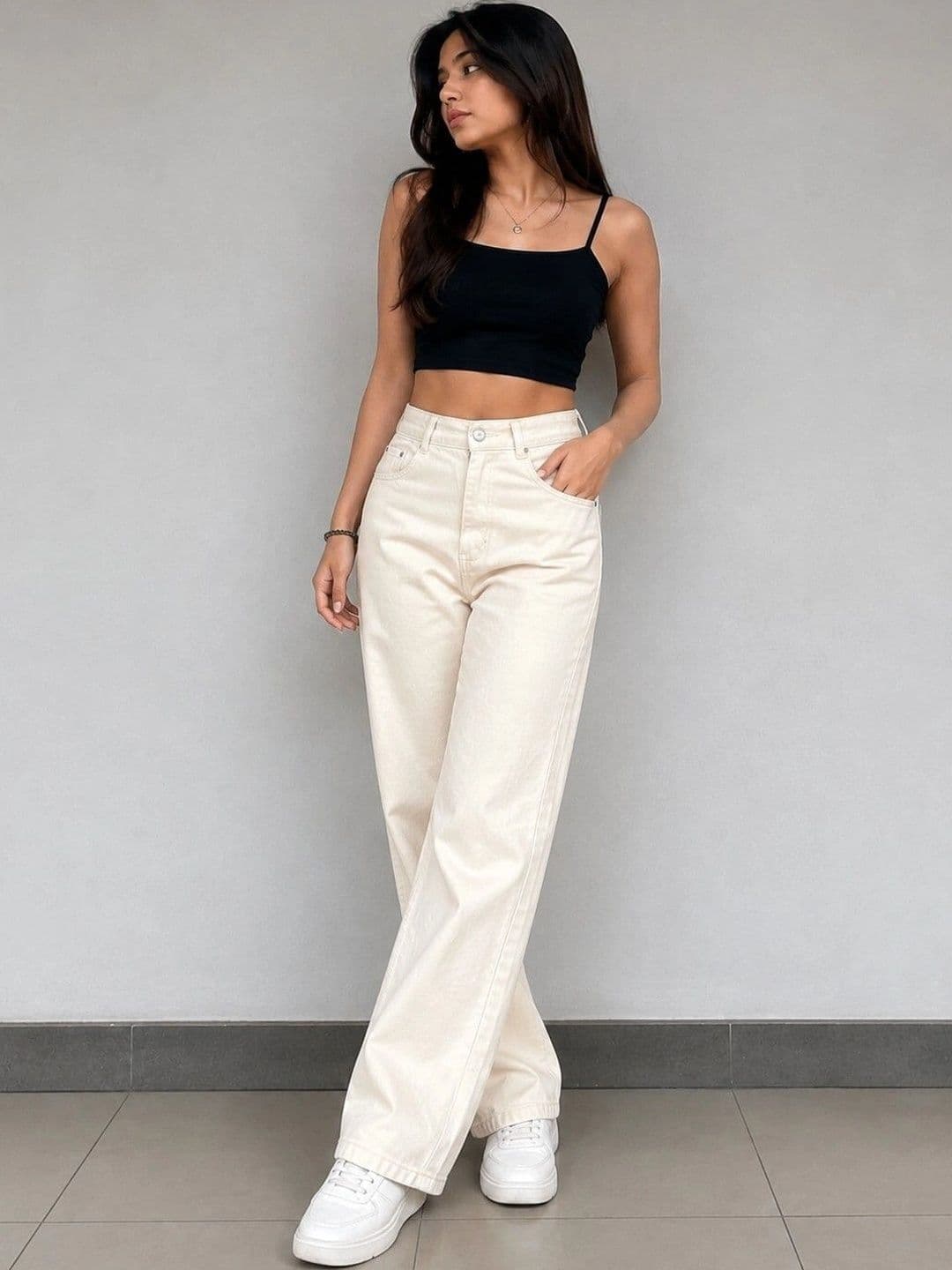 NINEX DENIMS Women Wide Leg High-Rise Jeans thumbnail 4