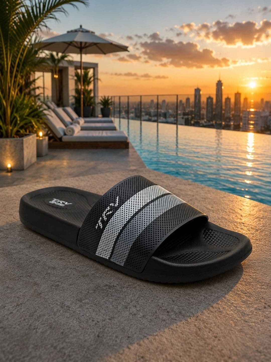 TRV Men Striped Sliders thumbnail 5
