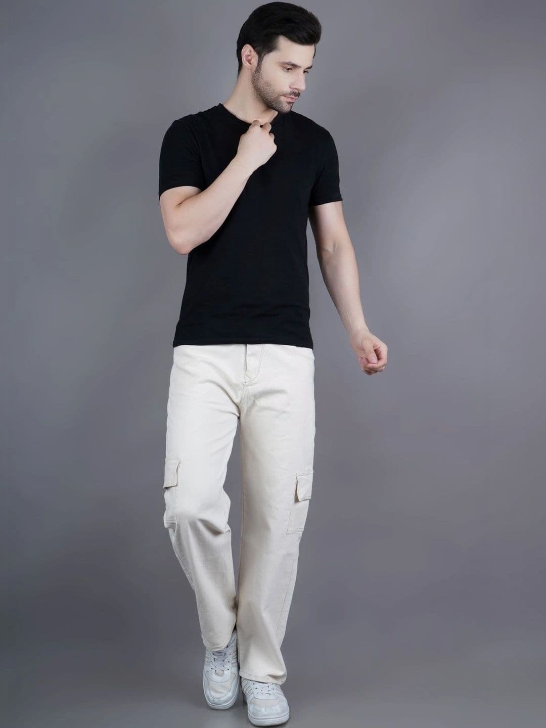 R.Code by The Roadster Life Co. Men Classic Relaxed Fit Mid-Rise Denim Stretchable Jeans thumbnail 2