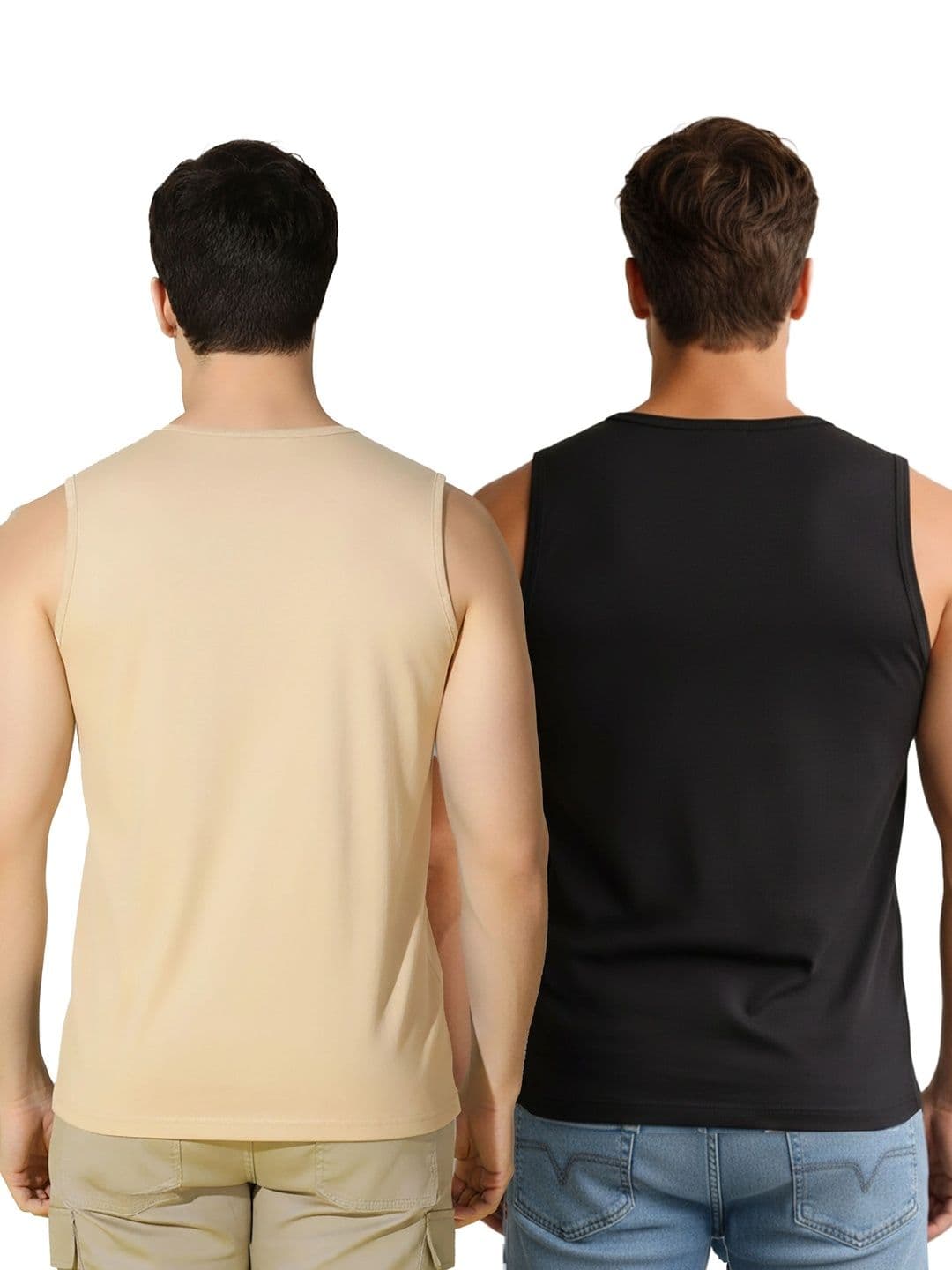 MINISTRY OF FRIENDS Men Pack Of 2 Printed Innerwear Vest thumbnail 2