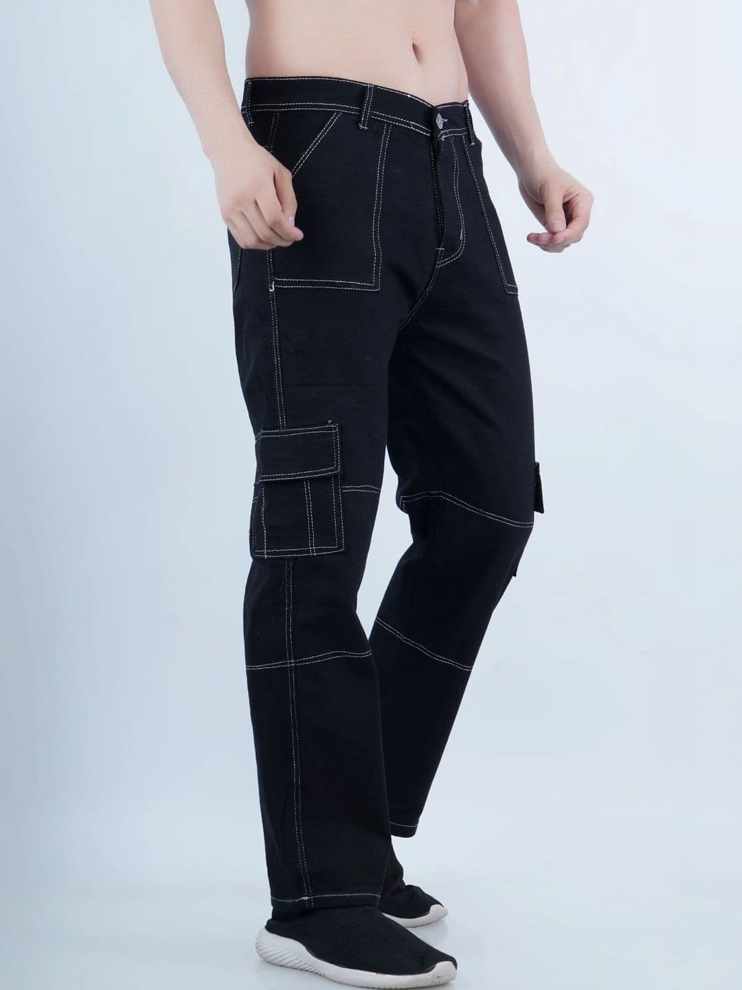 R.Code by The Roadster Life Co. Men Classic Relaxed Fit Mid-Rise Stretchable Jeans thumbnail 4
