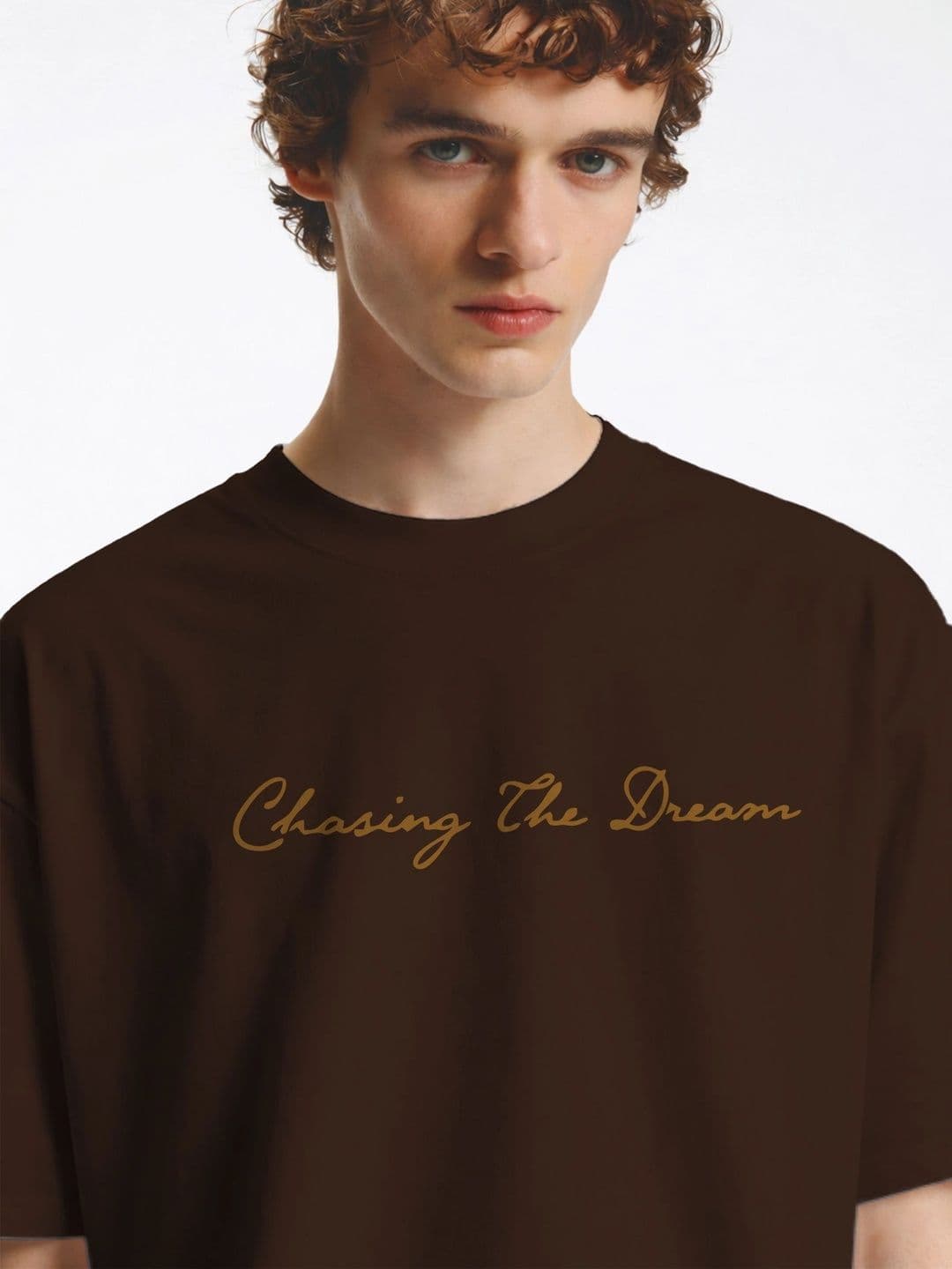 Moda rapido X TOGS & TERRE Men Typography Printed Drop-Shoulder Sleeves Organic Cotton Blend T-shirt thumbnail 2