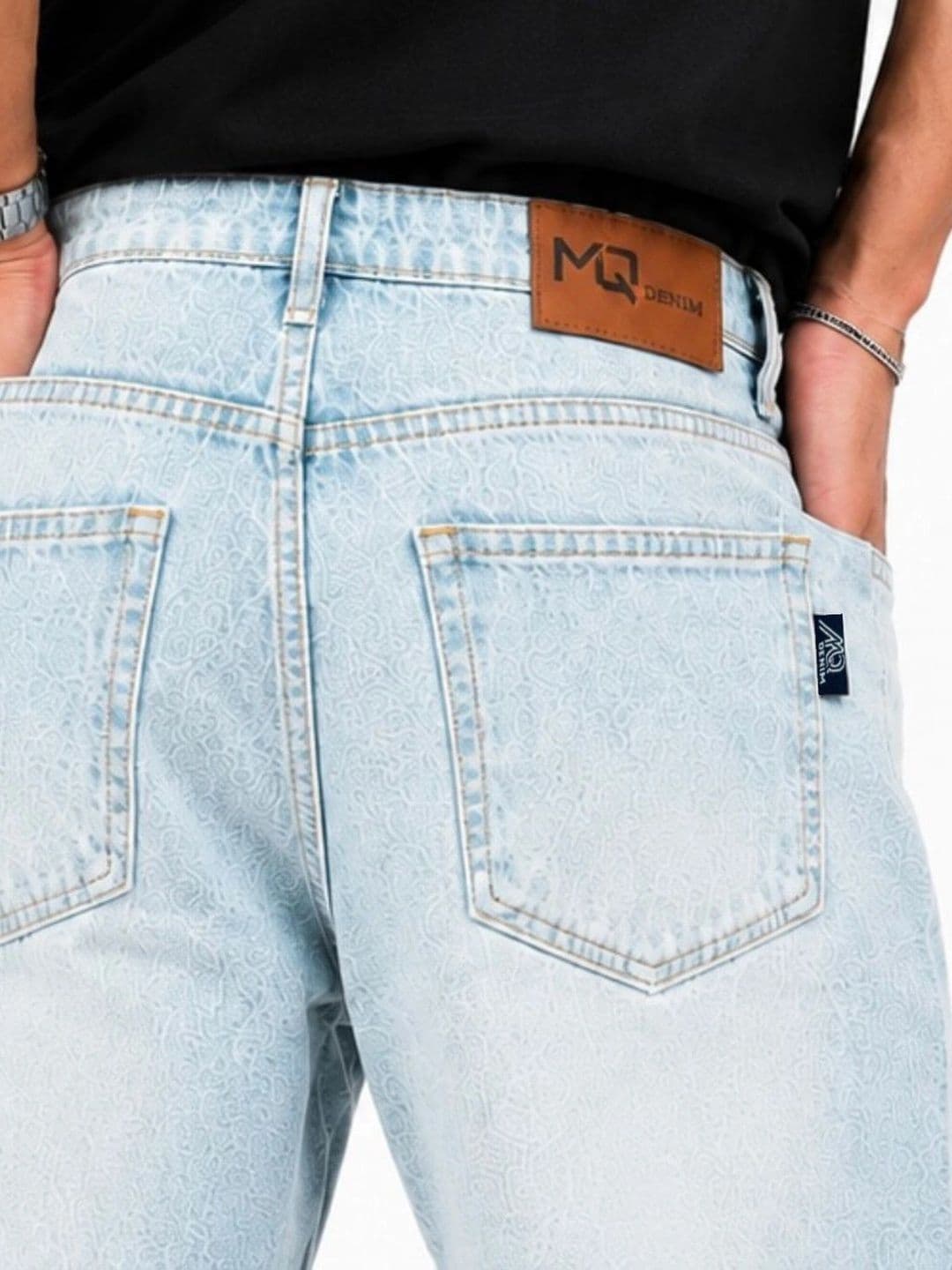 MQ Denim Men Straight Fit Mid-Rise Light Fade Jeans thumbnail 3