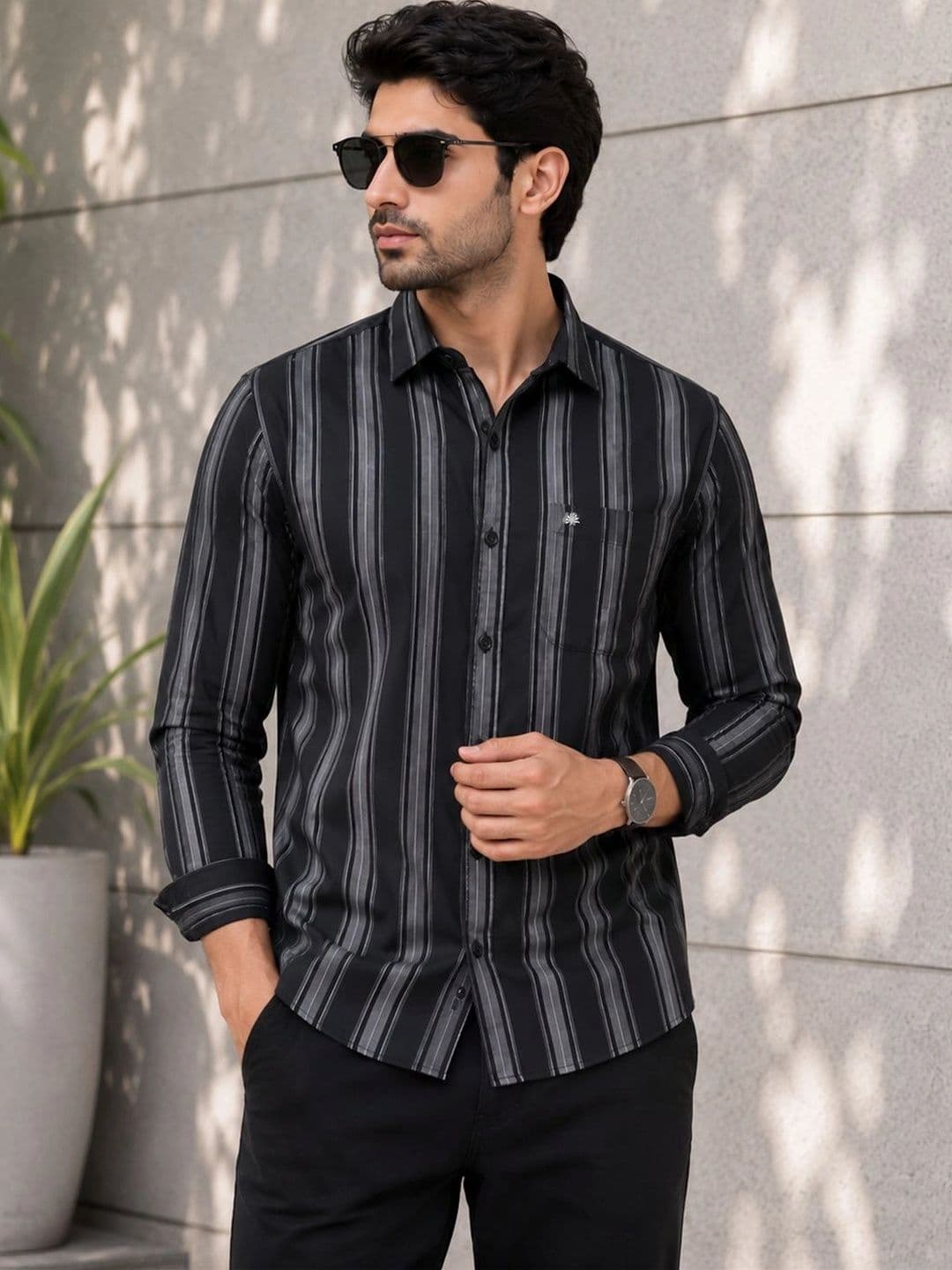 Chennis Men Striped Casual Shirt thumbnail 7