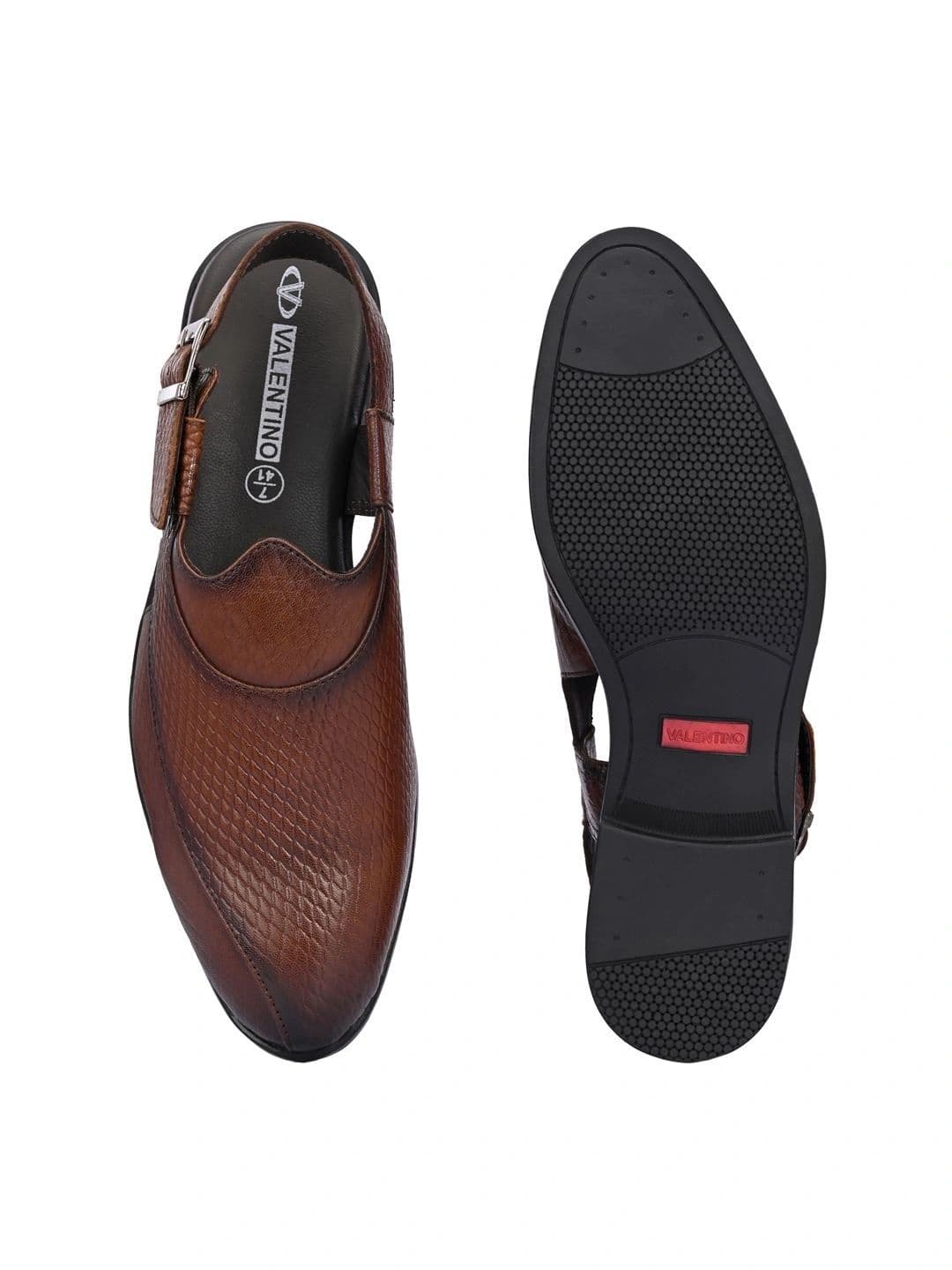 Valentino Men Leather Shoe-Style Sandals thumbnail 3