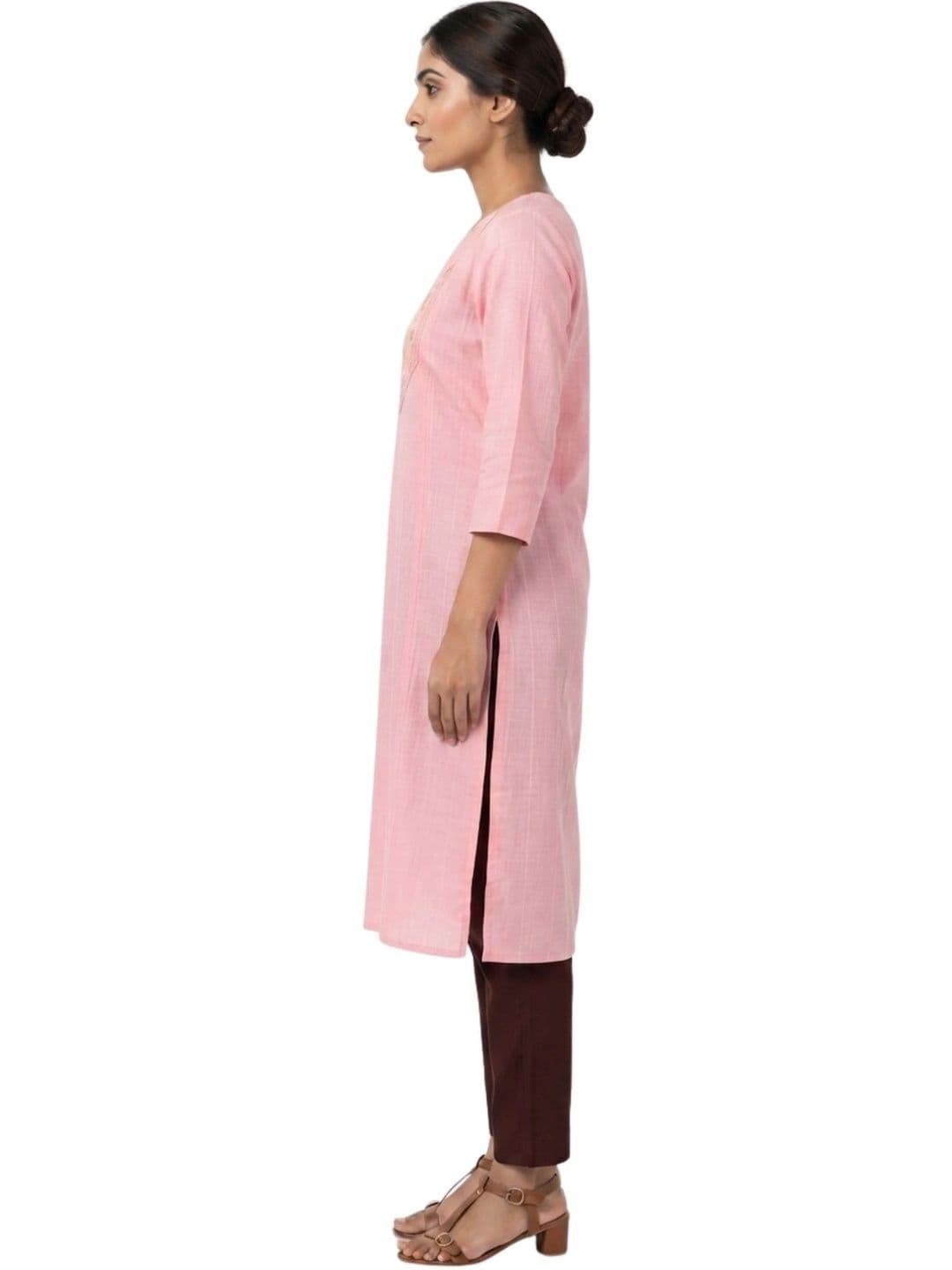 LAFURE Embellished V-Neck Sequinned Pure Cotton Sequinned Kurta thumbnail 7