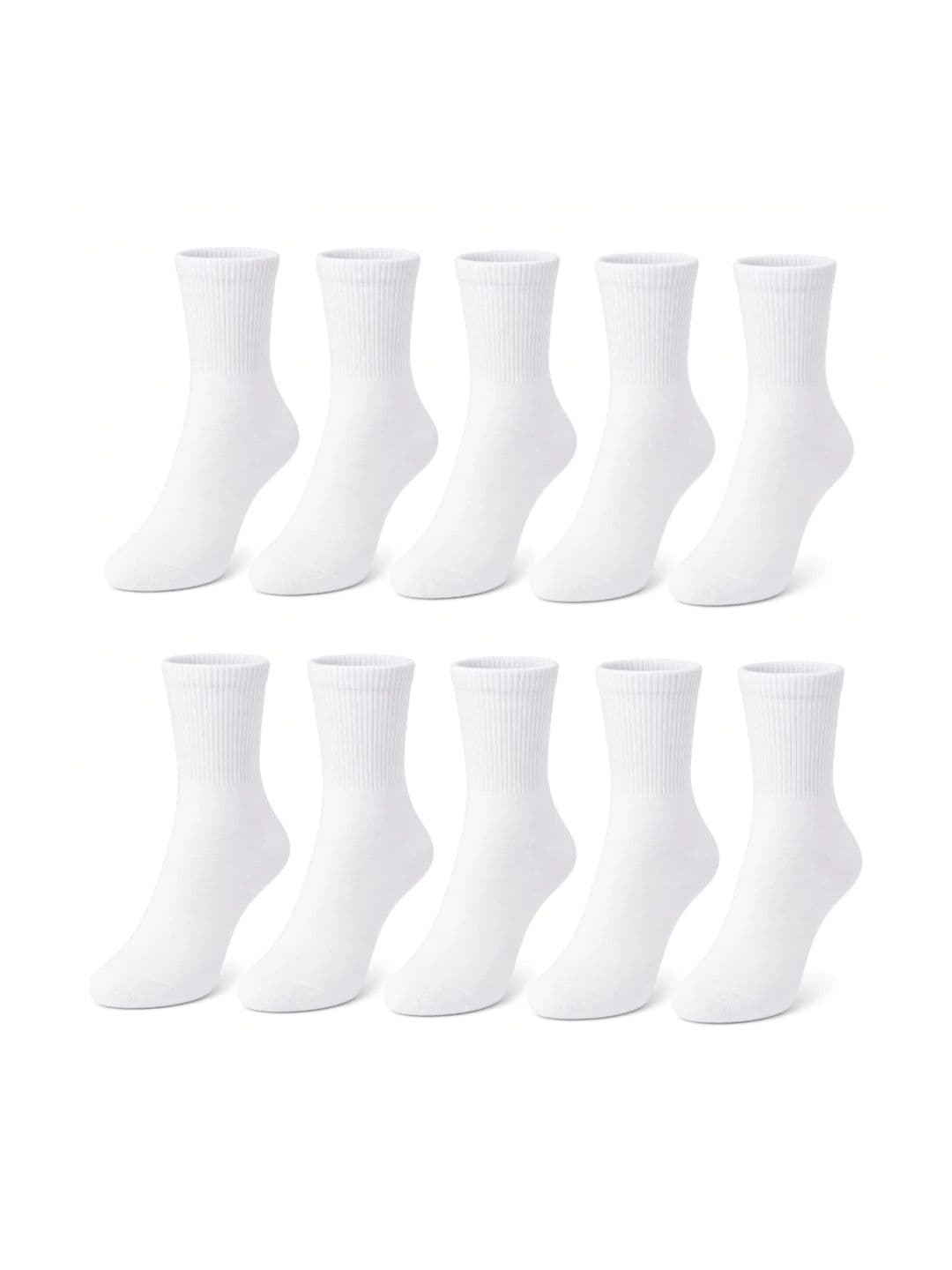 VIPUN Unisex Pack of 10 Cotton Above Ankle Socks - view 1