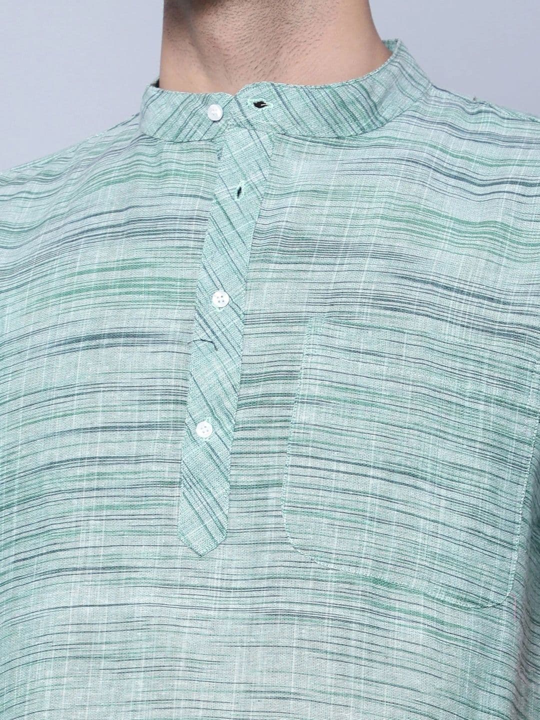 Latest Chikan Garments Men Khadi Kurta thumbnail 5
