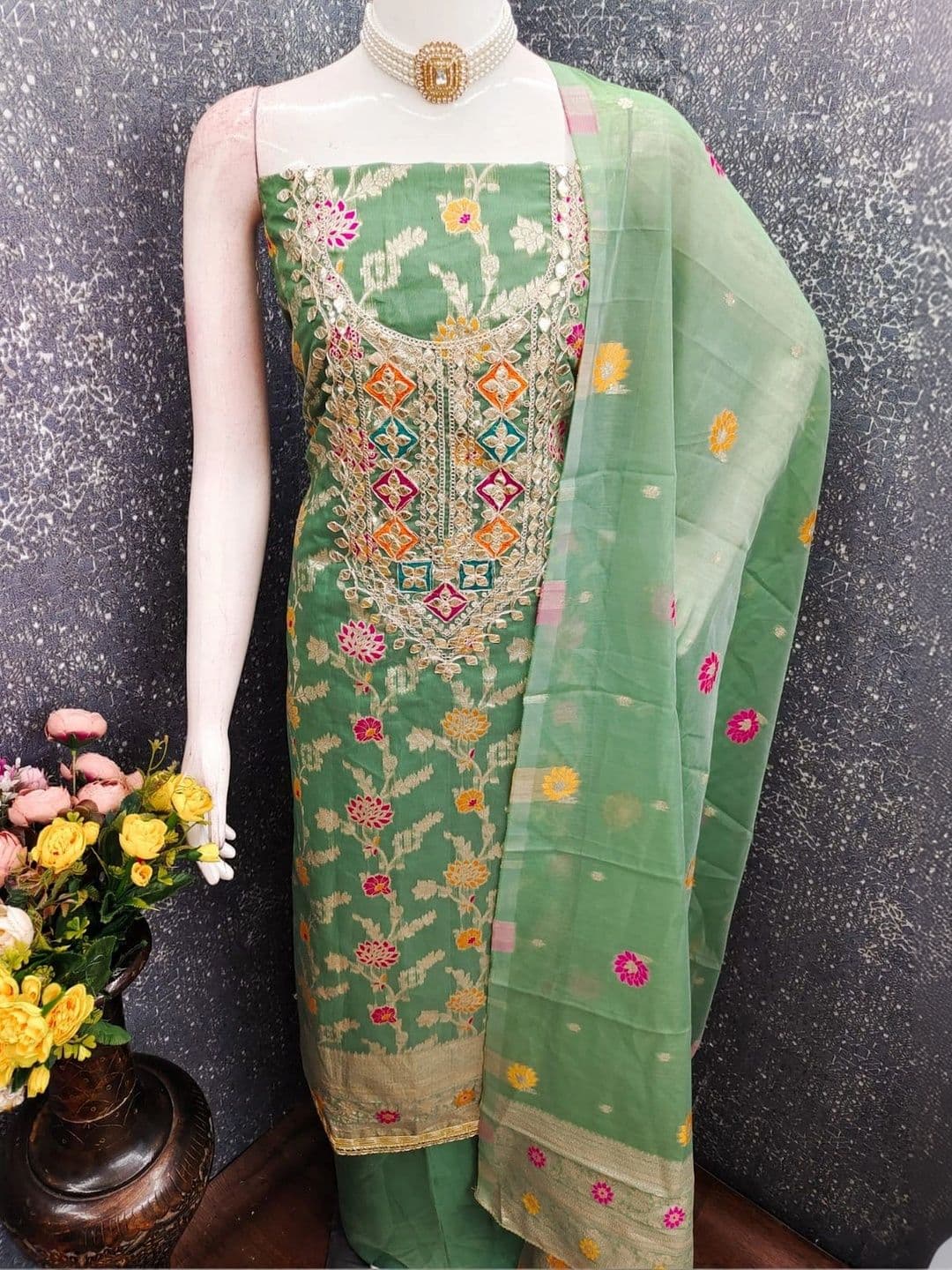 TAVAS Unstitched Dress Material thumbnail 3