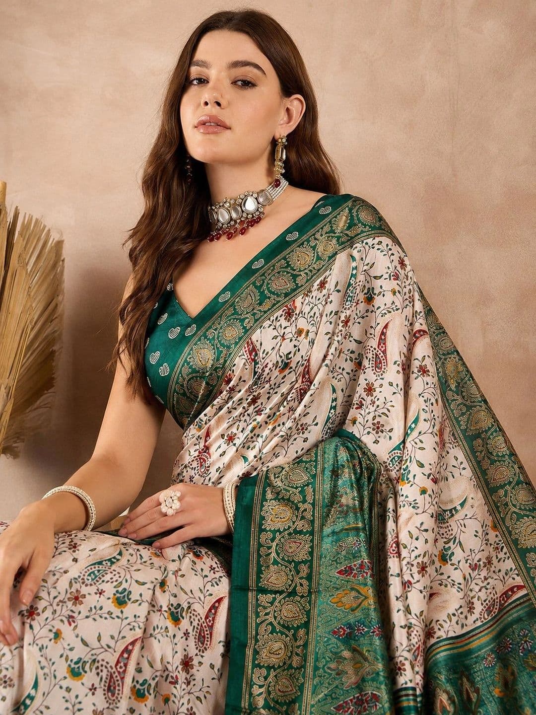 SANJANA  SILK SANJANA SILK Paisley Zari Silk Blend Paithani Saree thumbnail 5
