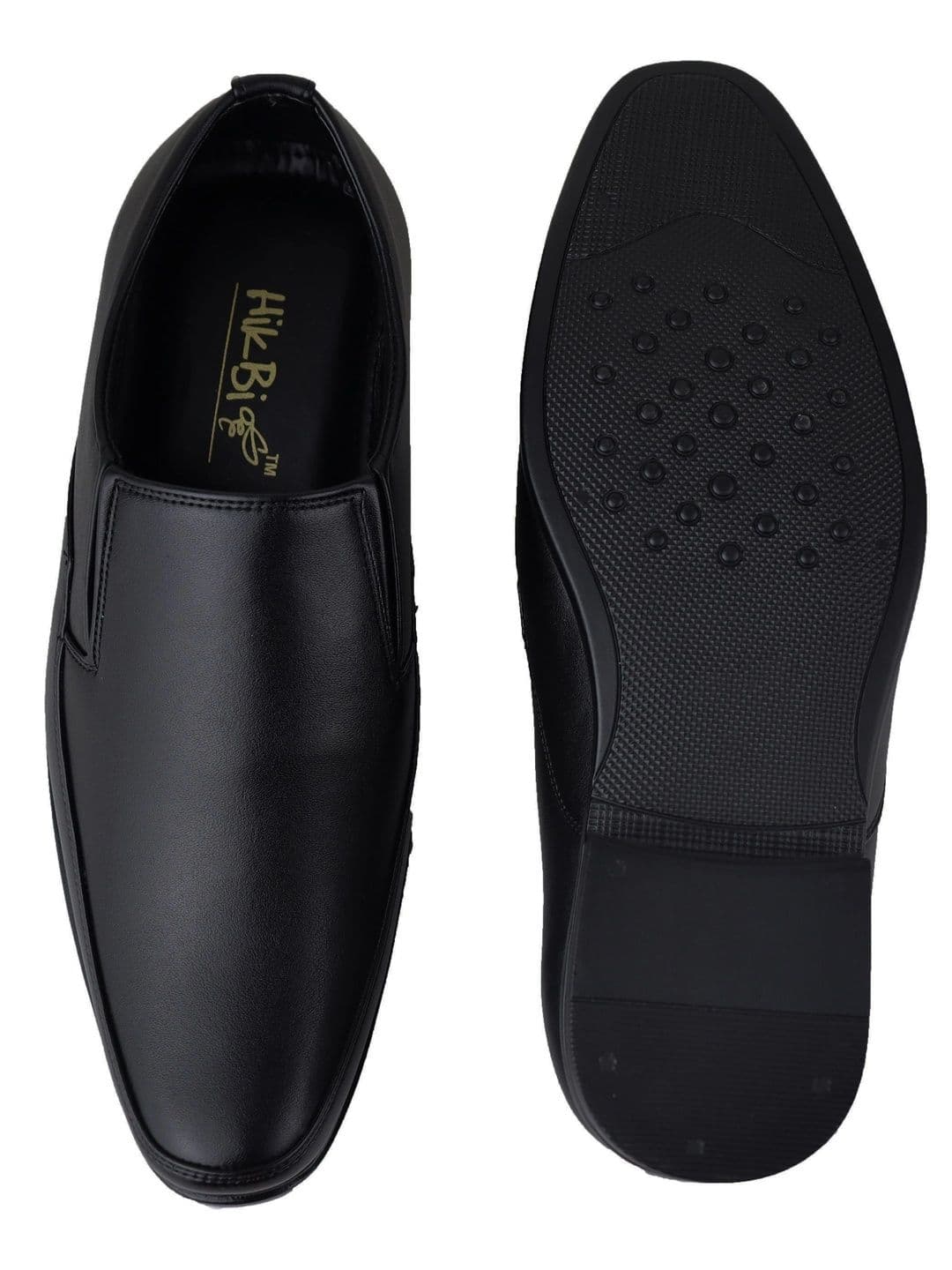 HikBi Men Leather Formal Slip-On Shoes thumbnail 5