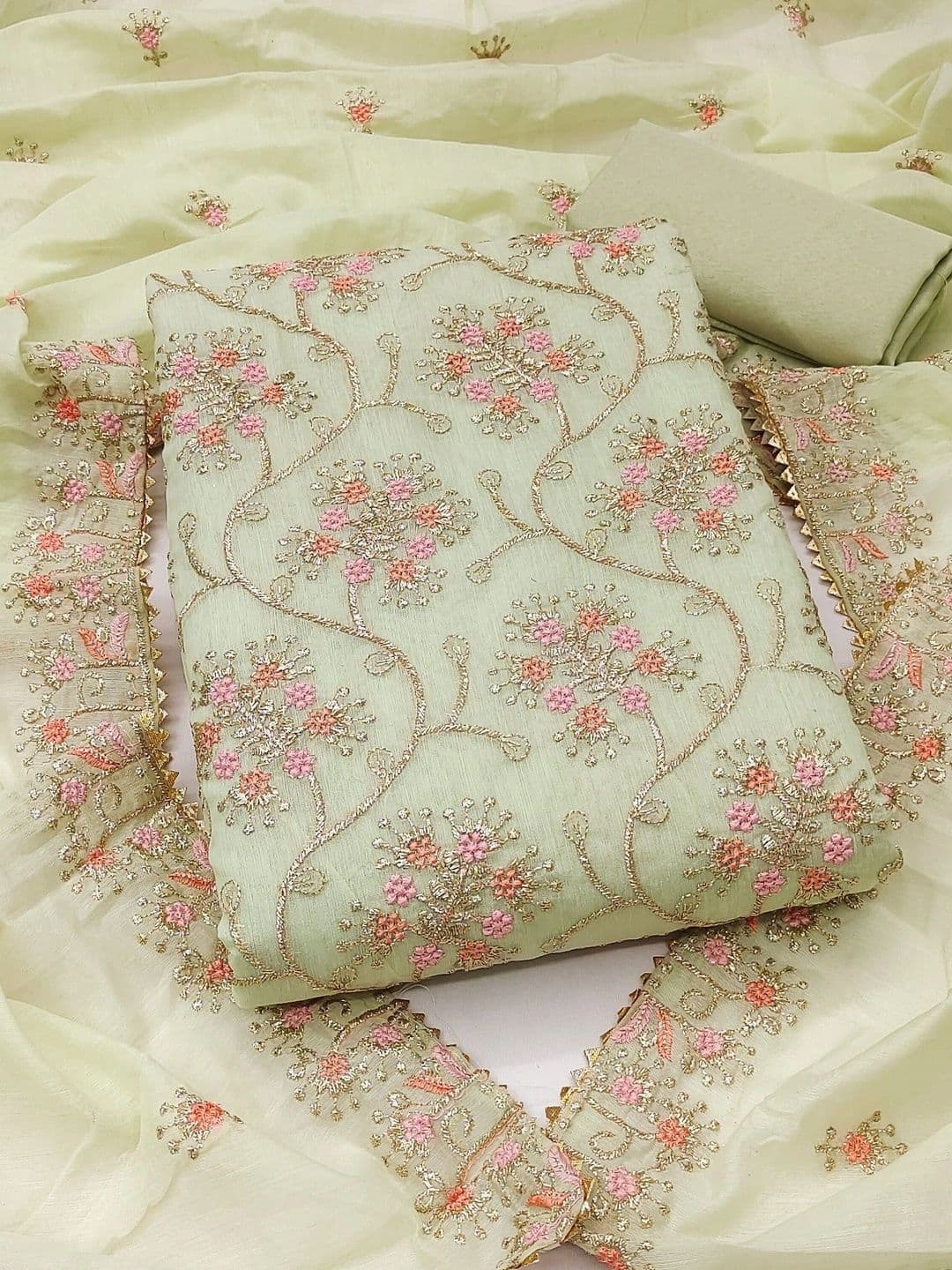 TAVAS Unstitched Dress Material - view 1