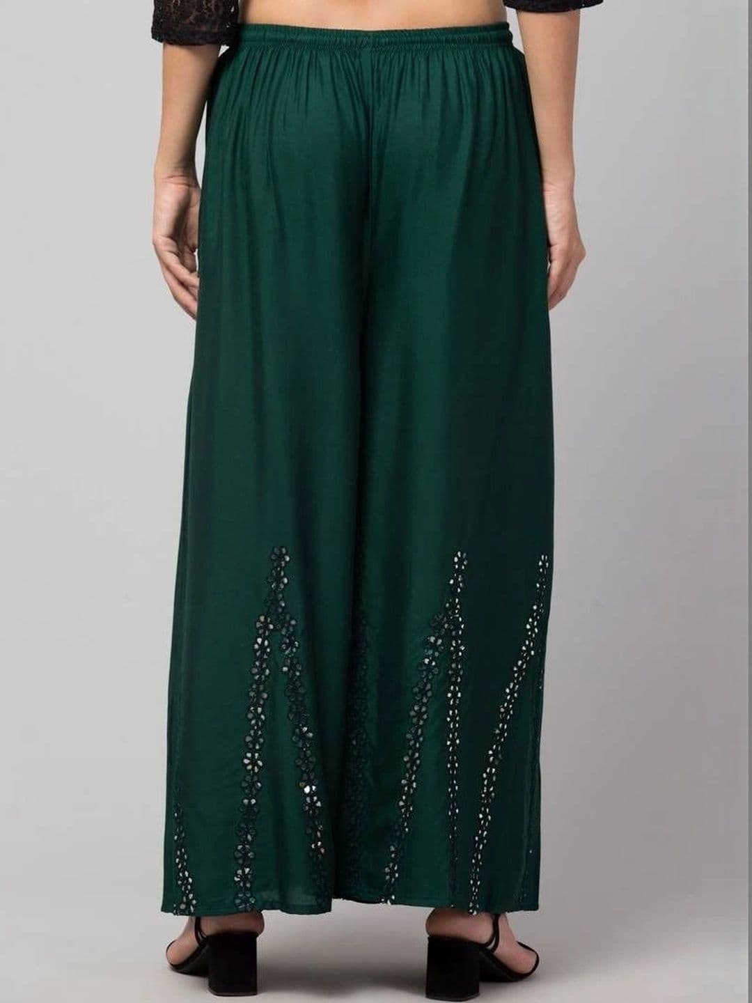 Meyara Women Embellished Knitted Ethnic Palazzos thumbnail 5