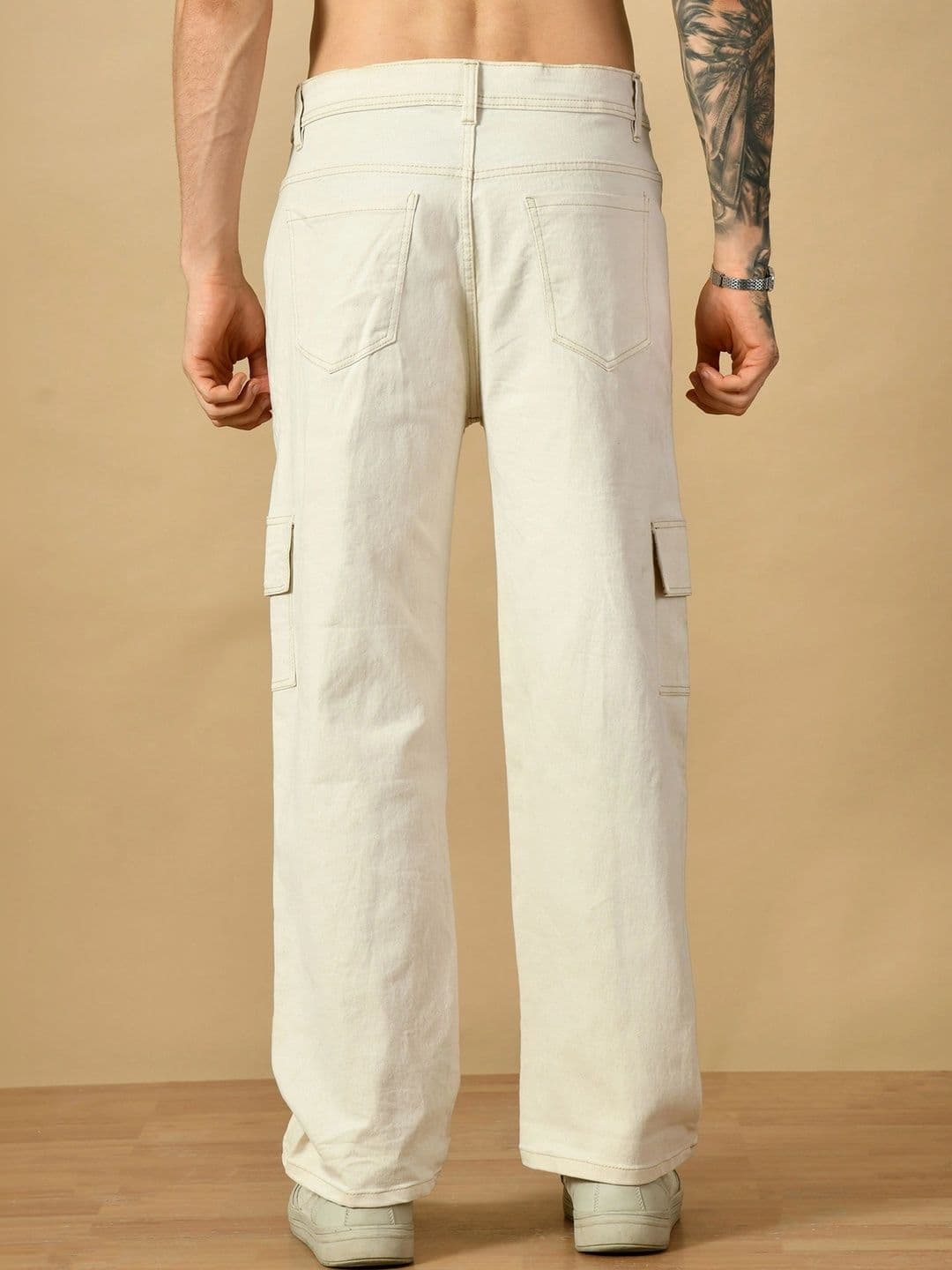 R.Code by The Roadster Life Co. Men Classic Relaxed Fit Mid-Rise Stretchable Jeans thumbnail 3