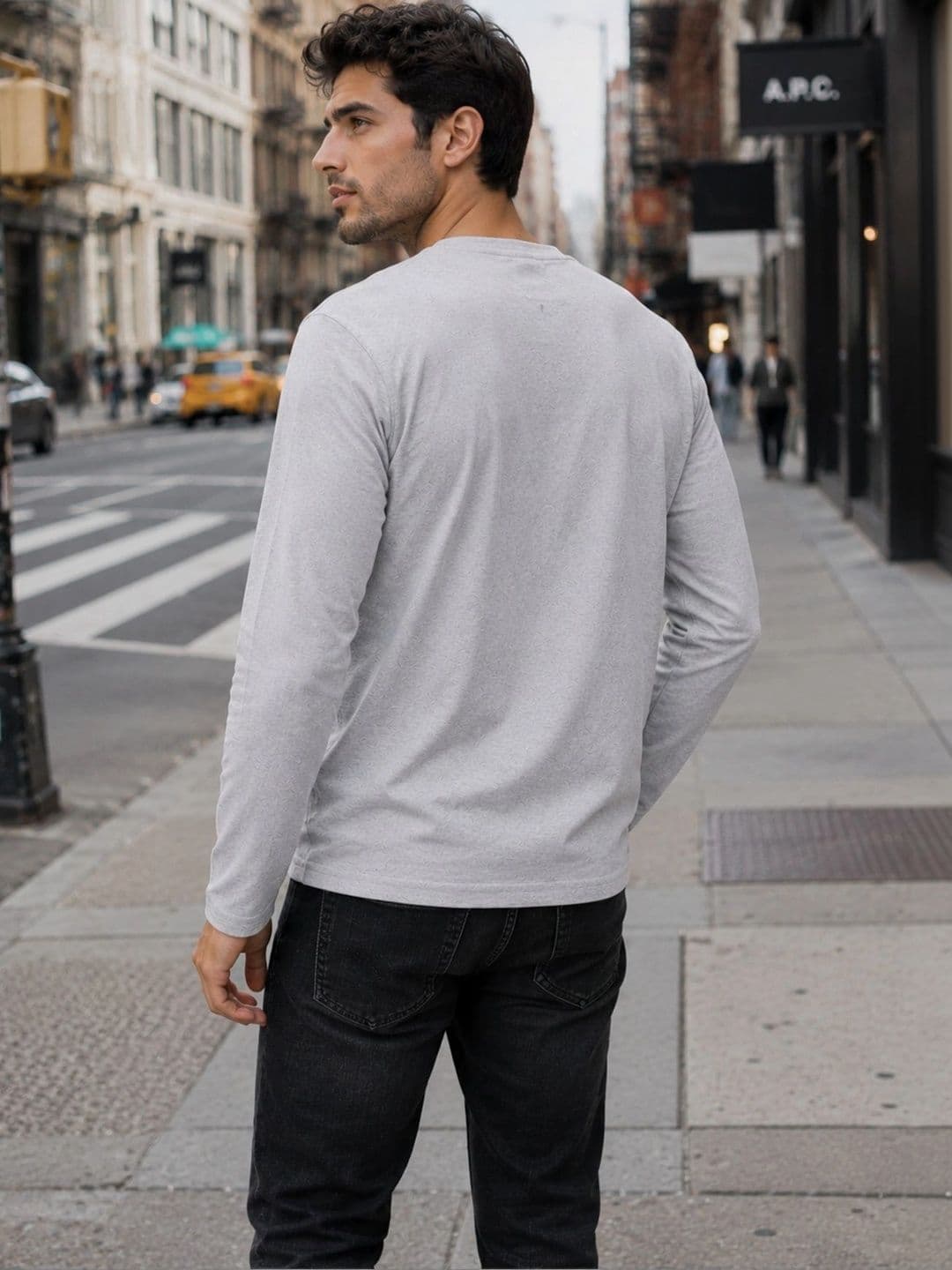 London Hills Men 2 Henley Neck T-shirt thumbnail 3
