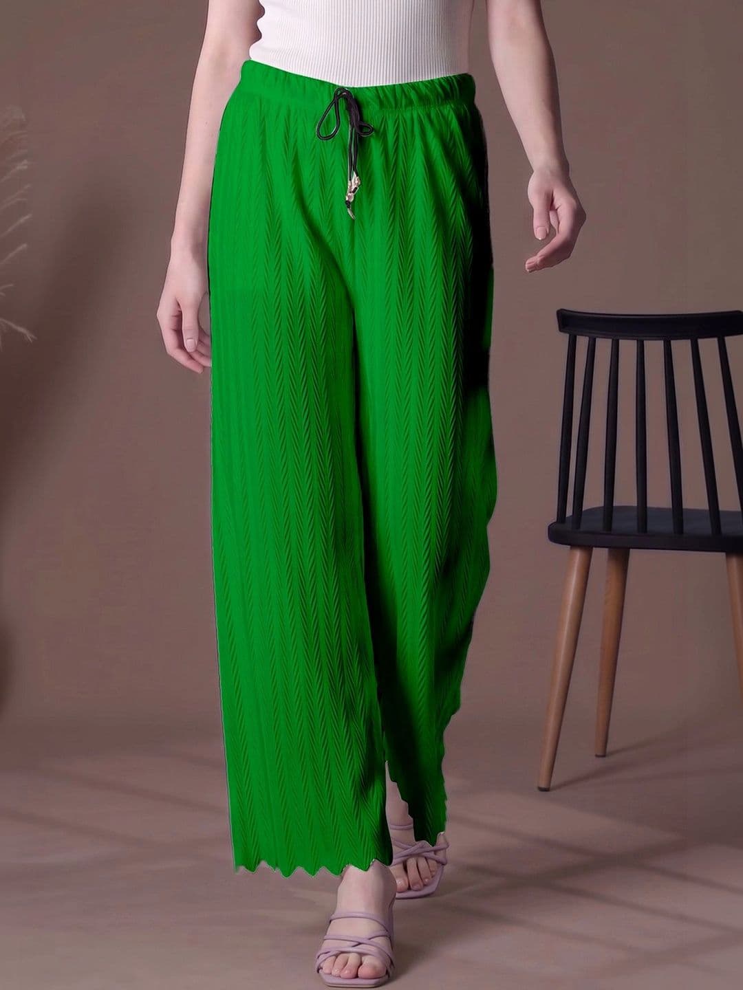 Tijarat Women 2 Knitted Ethnic Palazzos thumbnail 2