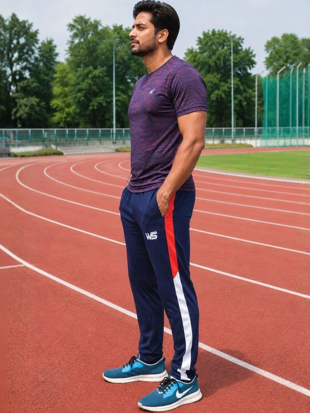 WORLD SPORTS Men Regular Fit Colourblocked Training Track Pants thumbnail 2