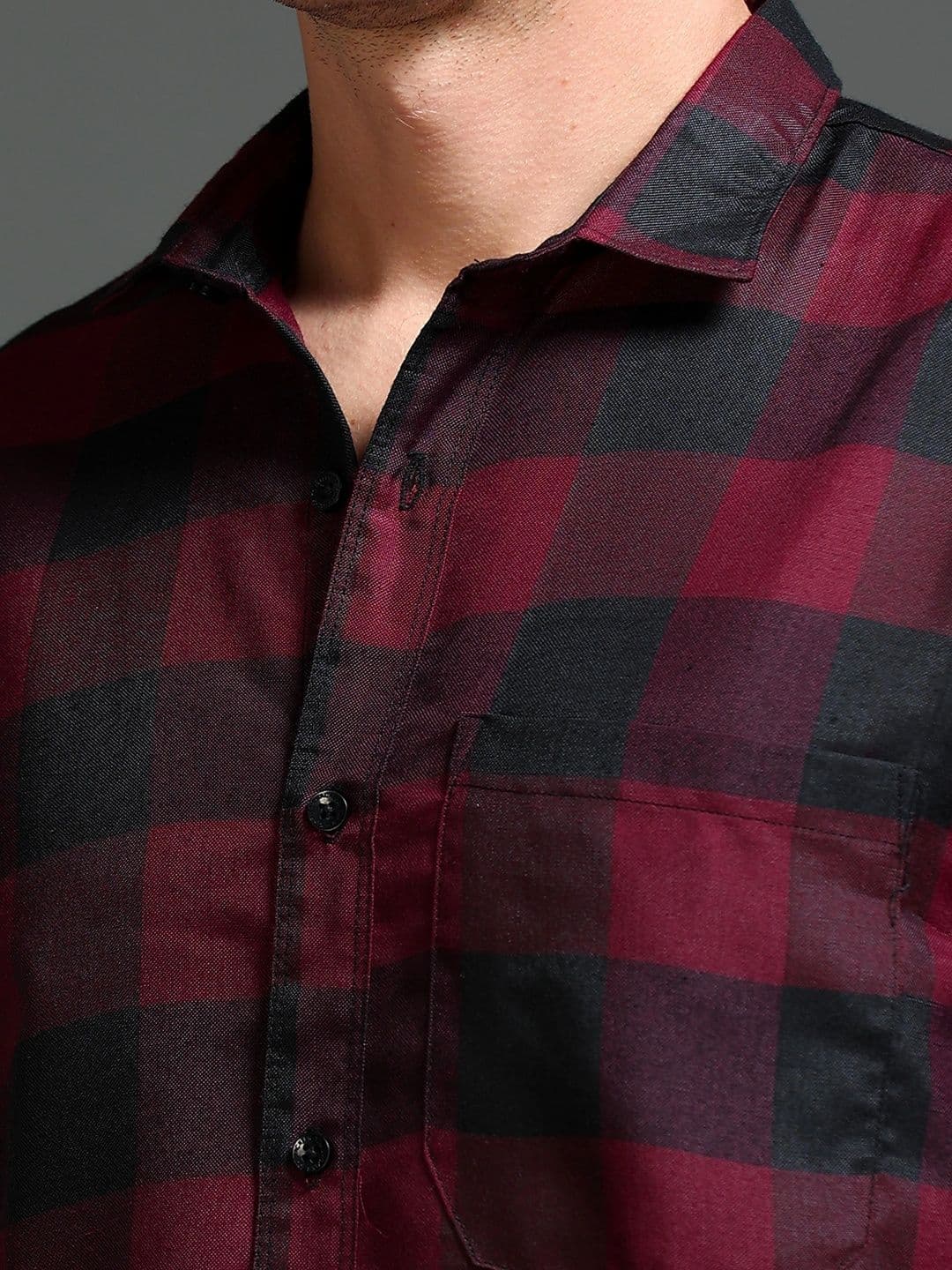 TOM MACKLER Men Classic Slim Fit Buffalo Checks Checked Casual Shirt thumbnail 2
