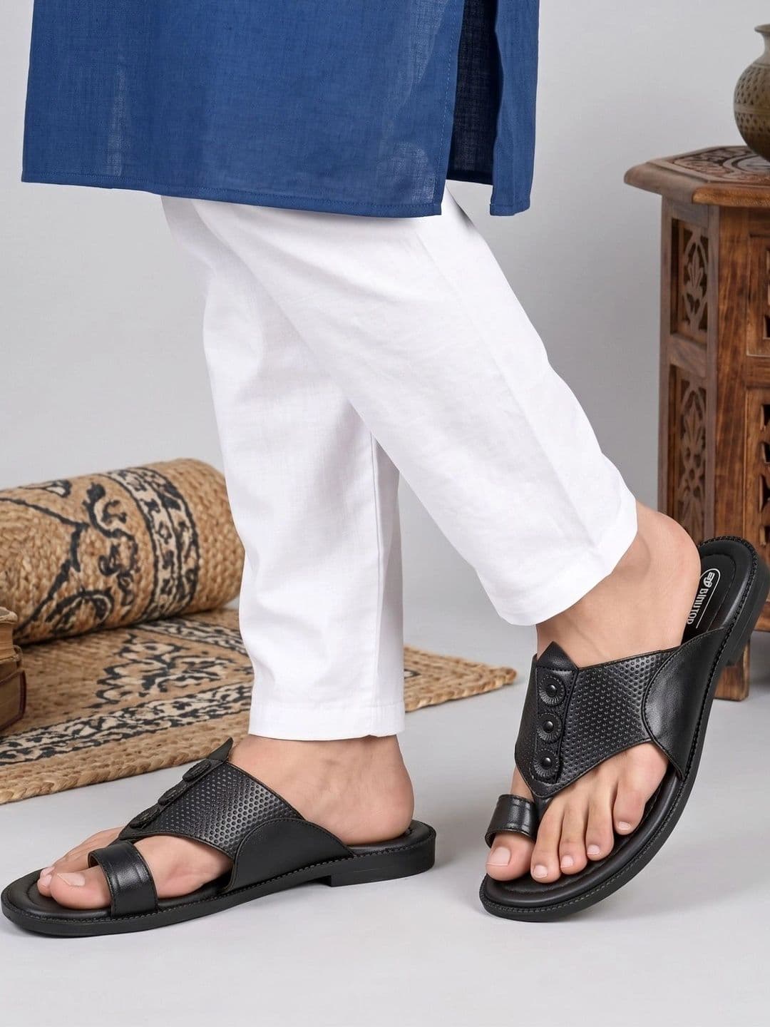 BINUTOP Men Leather Shoe-Style Sandals thumbnail 5