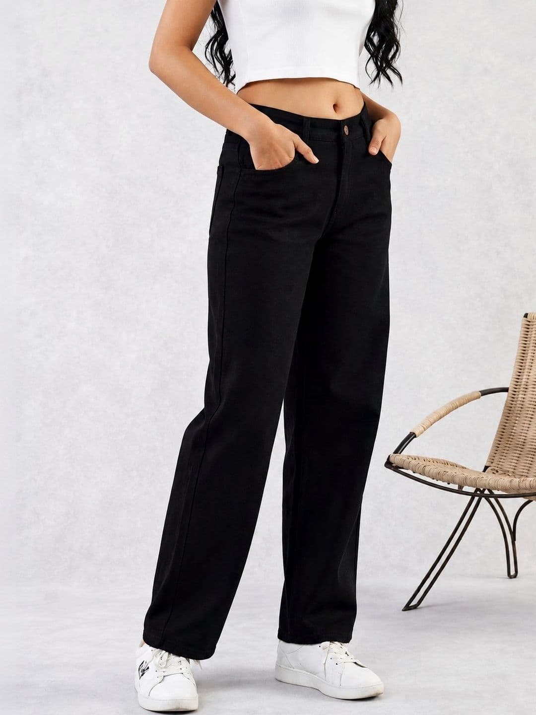 DressBerry Women Classic Relaxed Fit Mid-Rise Stretchable Jeans thumbnail 5