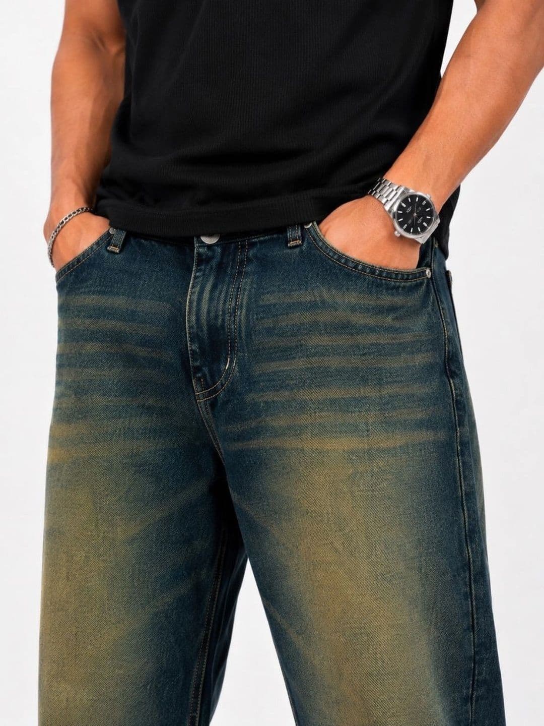 MQ Denim Men Straight Fit Mid-Rise Light Fade Jeans thumbnail 3