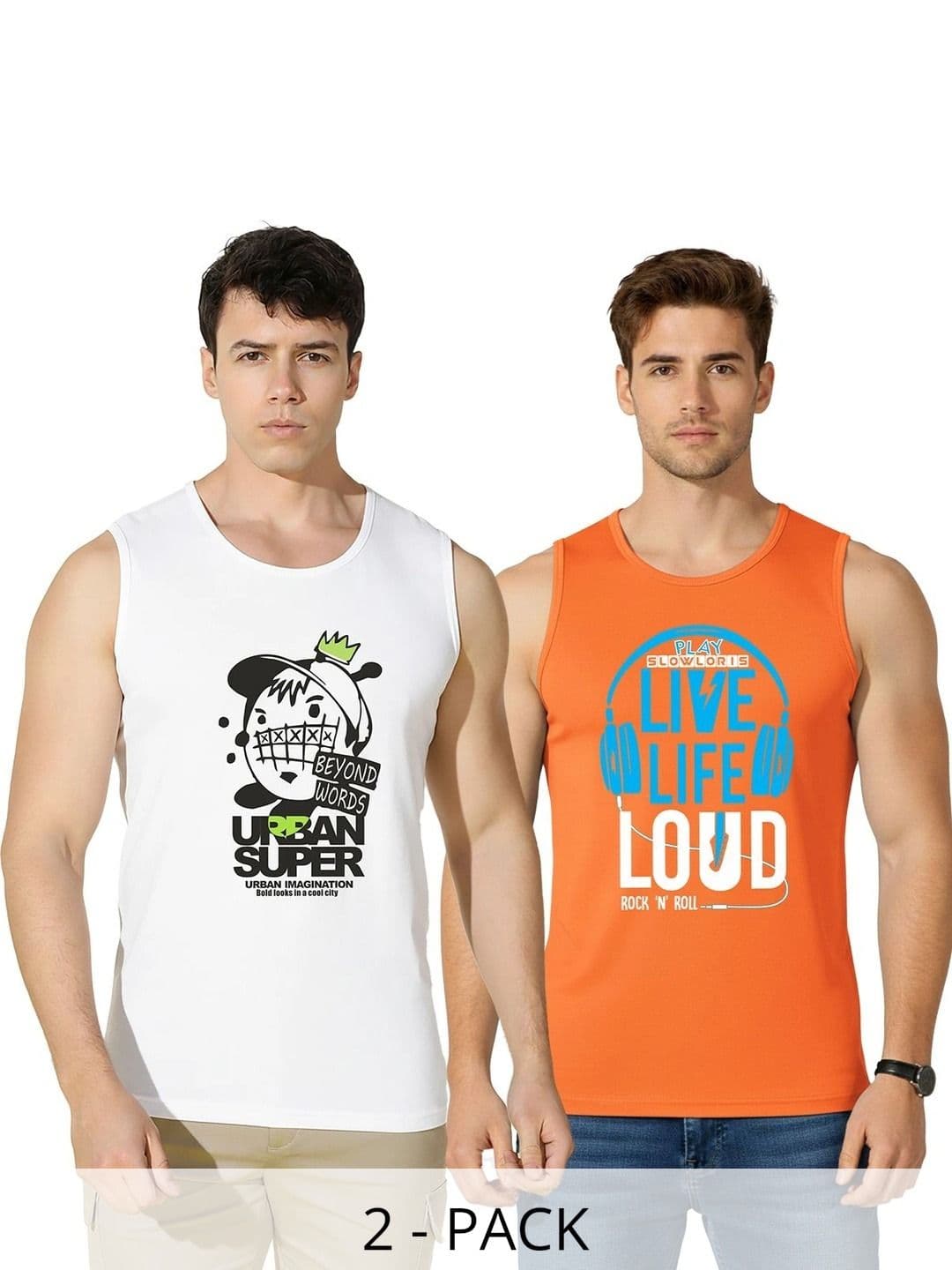 MINISTRY OF FRIENDS Men Pack of   2 Printed T-shirt - view 1