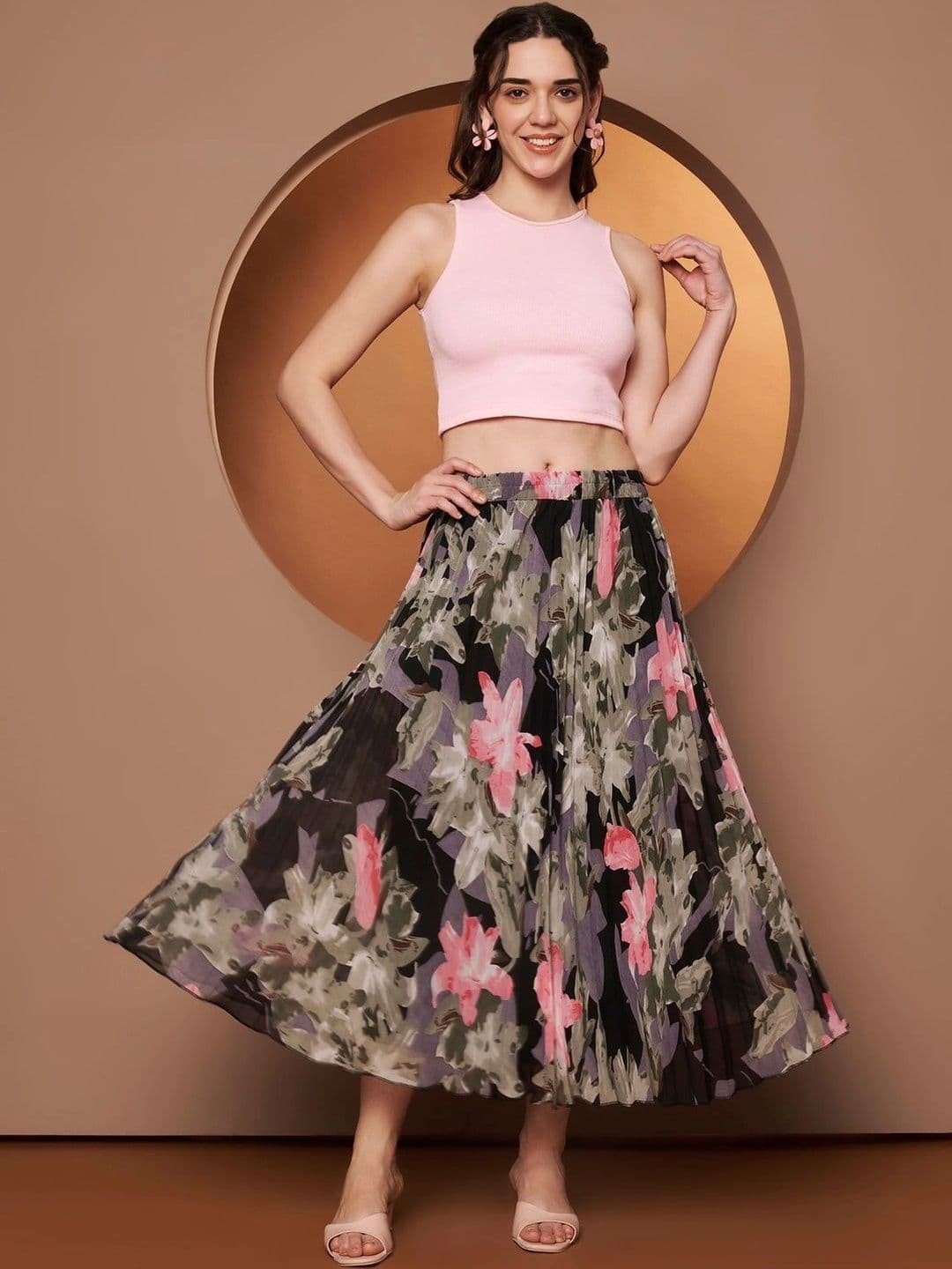 CORSICA Women Floral Midi Flared Skirt thumbnail 3
