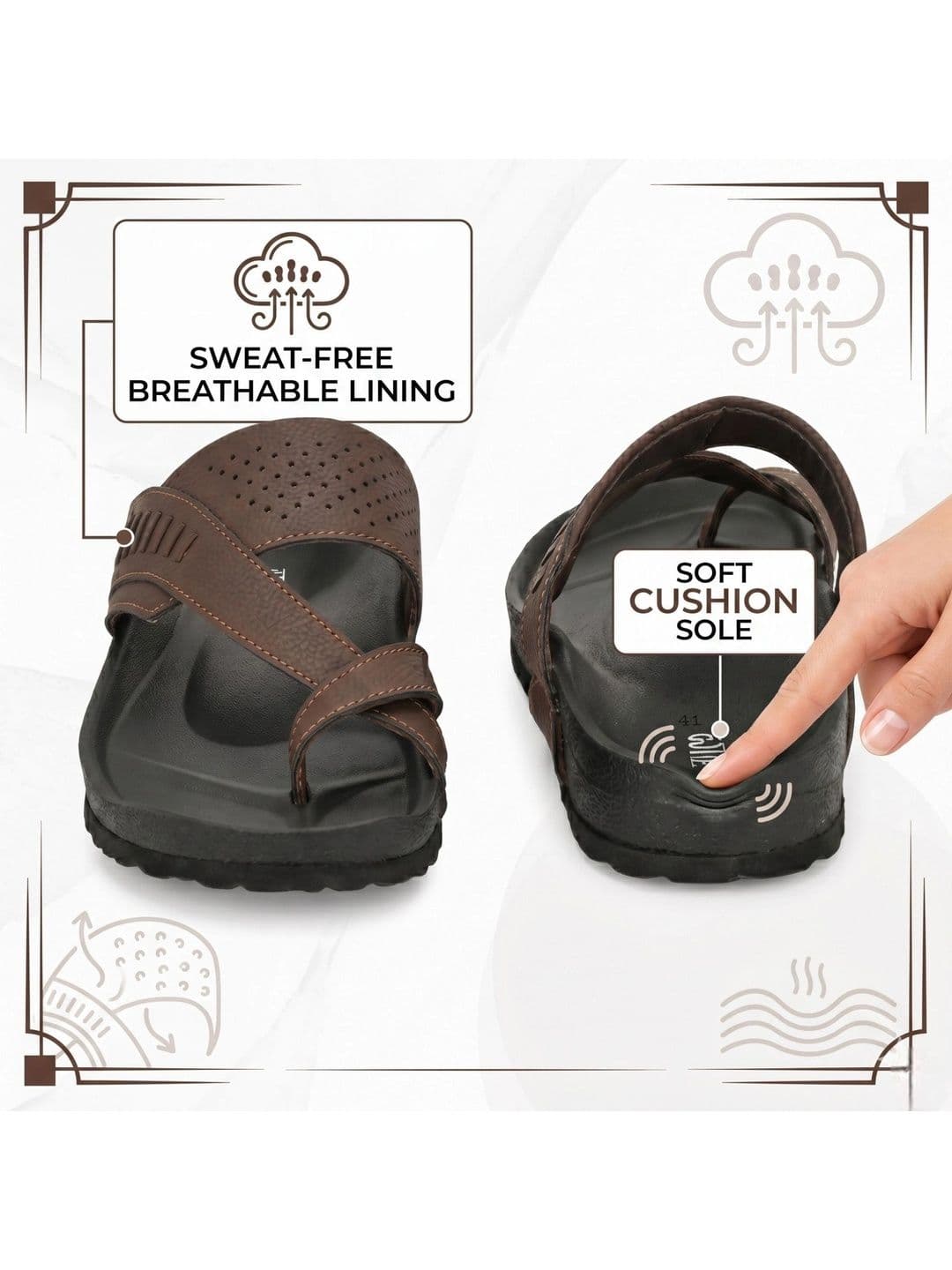 BINUTOP Men Comfort Sandals thumbnail 2