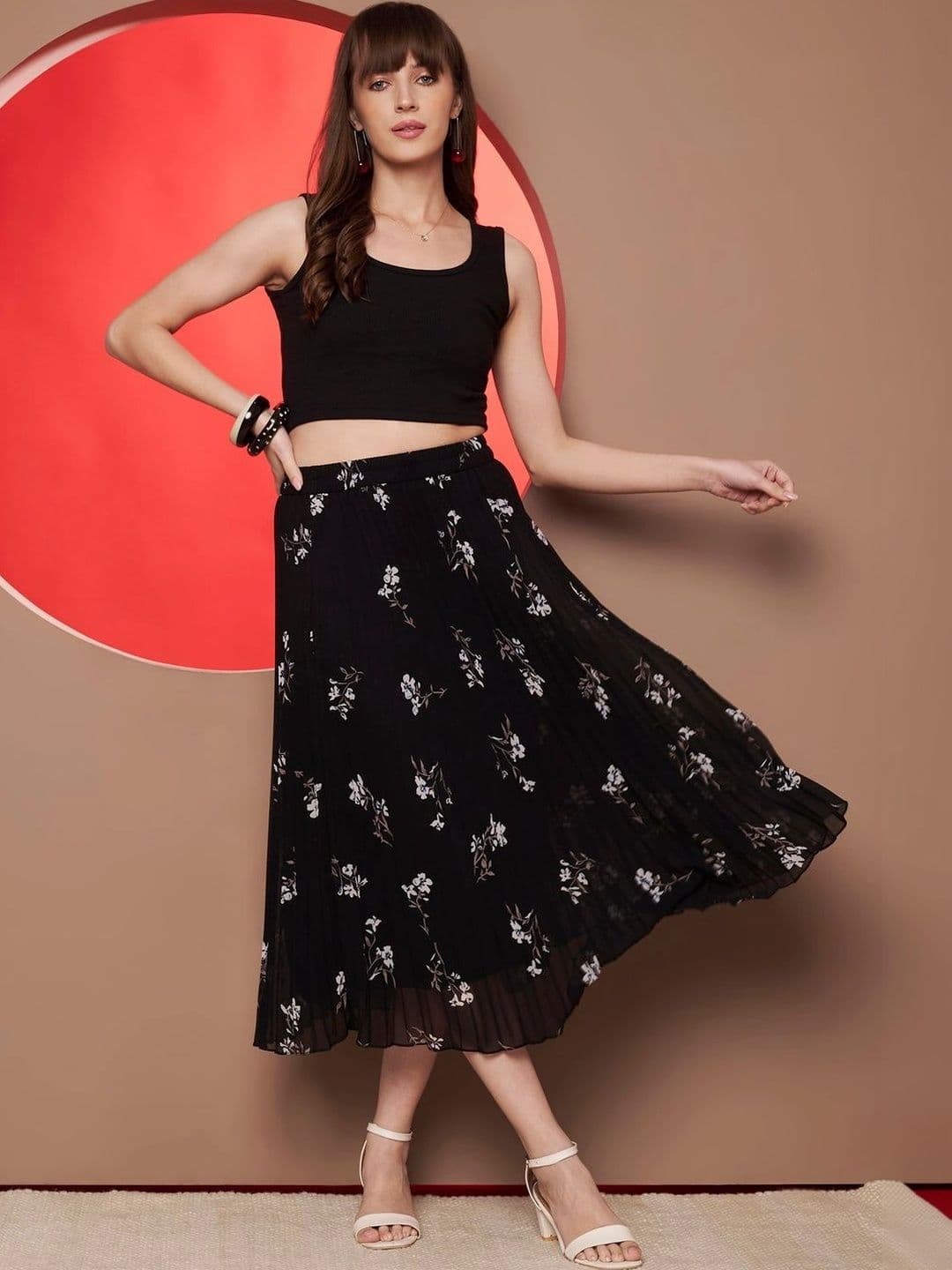 CORSICA Women Floral Midi Flared Skirt thumbnail 3