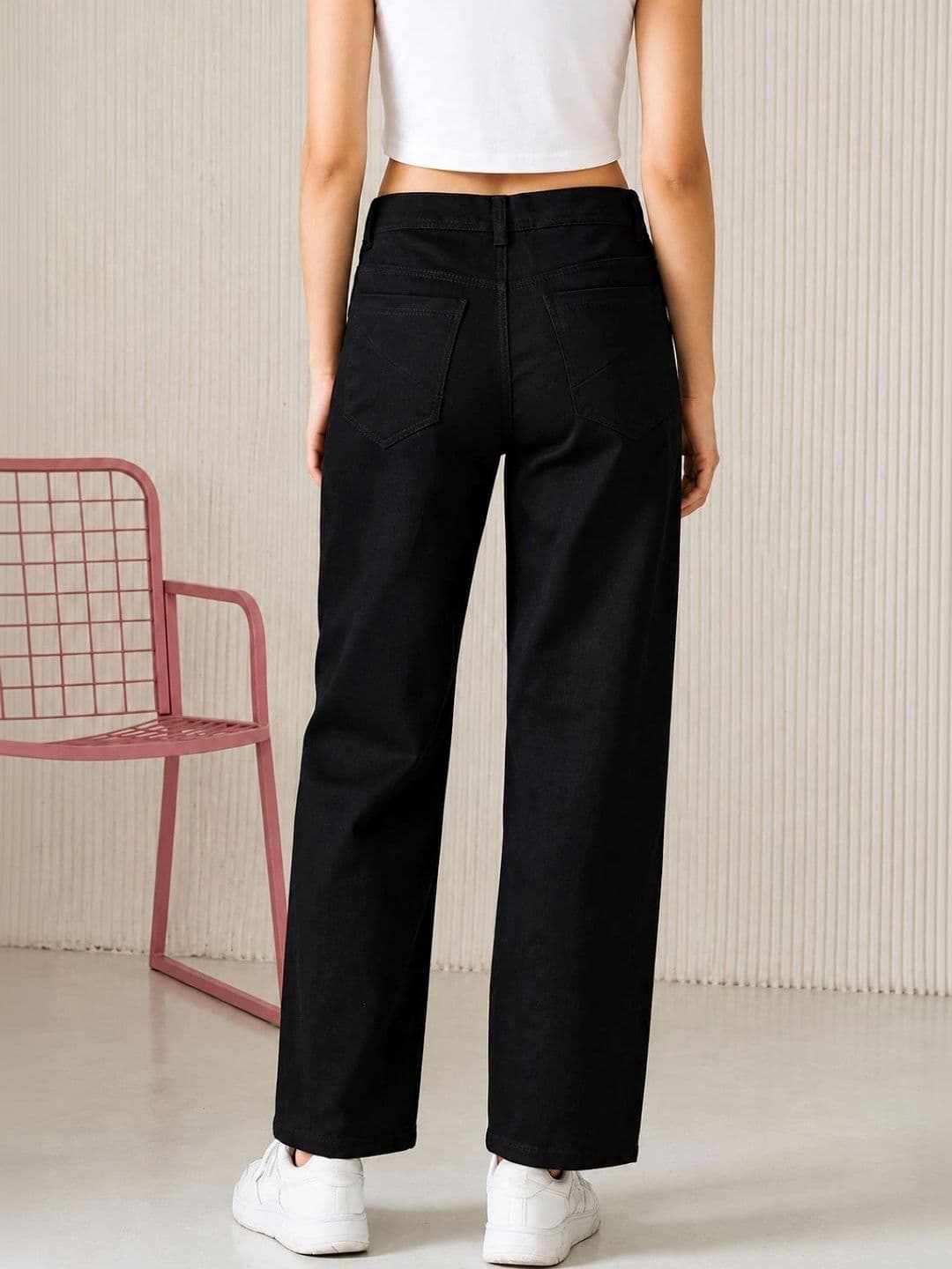 LINARIA Women Classic Relaxed Fit Mid-Rise Stretchable Jeans thumbnail 5