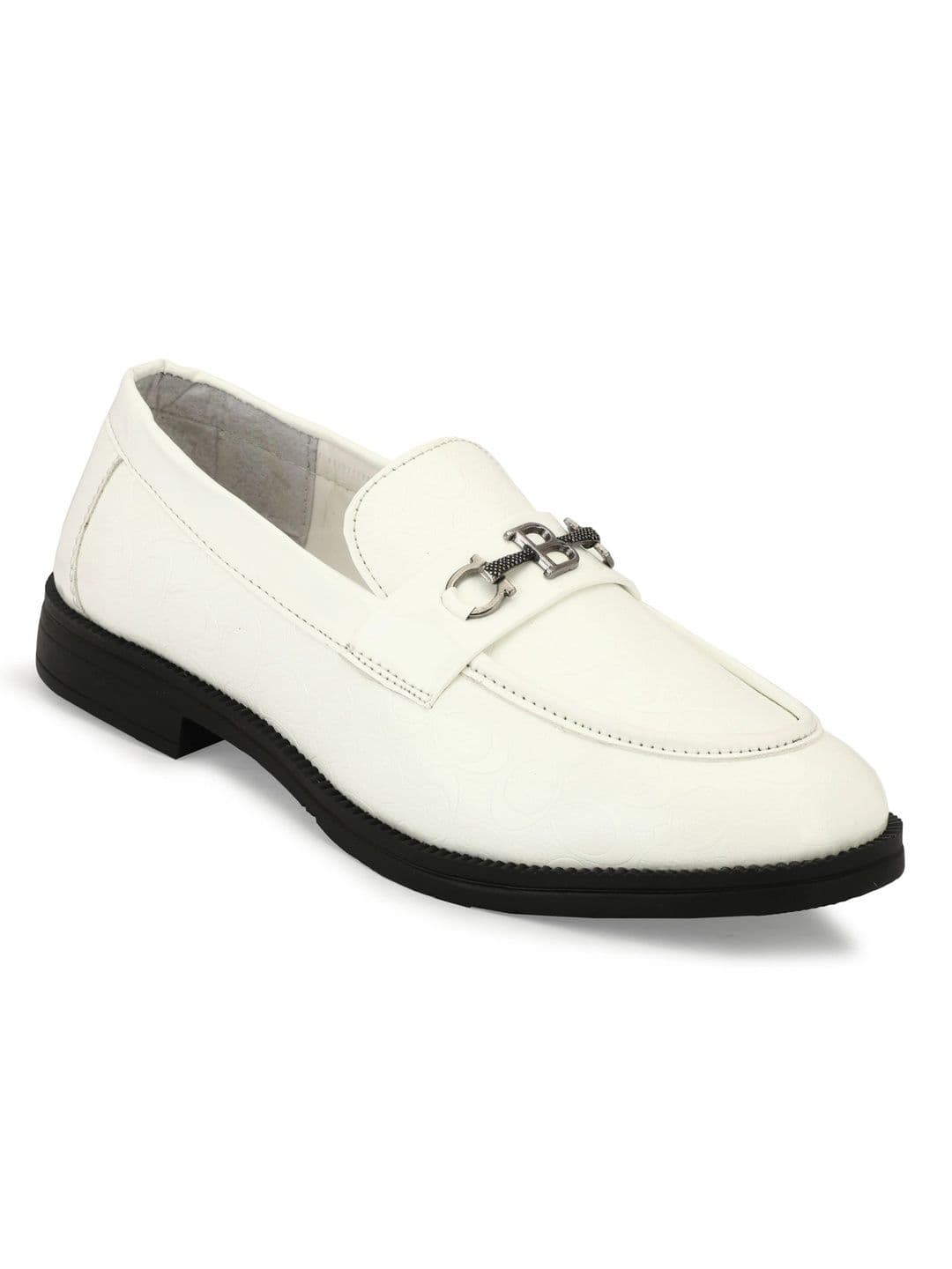INKLENZO Men Textured Round Toe Formal Loafers thumbnail 2