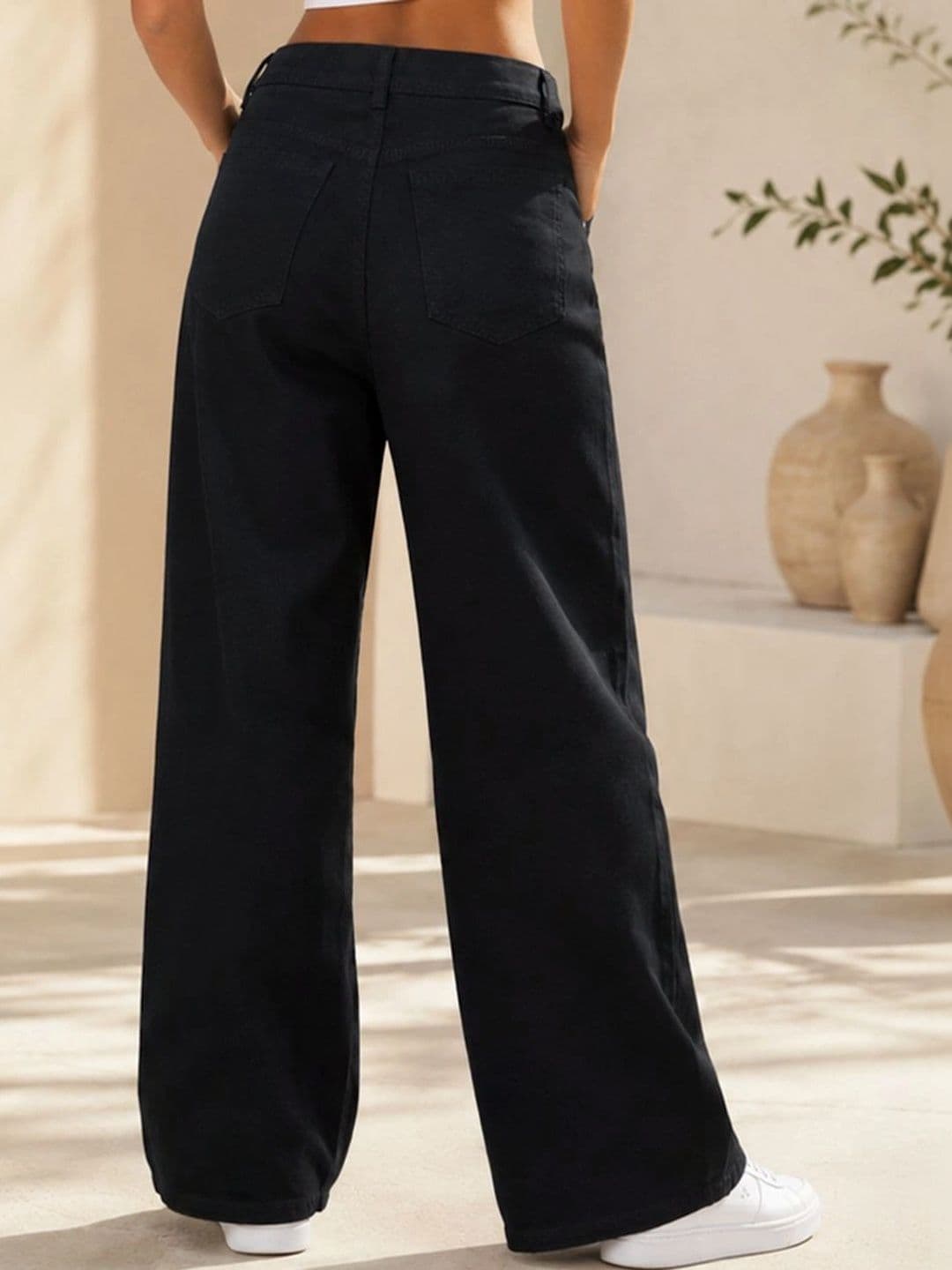 Mast & Harbour Women Classic Relaxed Fit Mid-Rise Highly Distressed Stretchable Jeans thumbnail 4