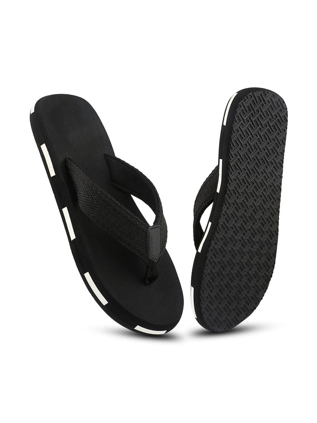 Roadster Men Striped Rubber Thong Flip-Flops thumbnail 3