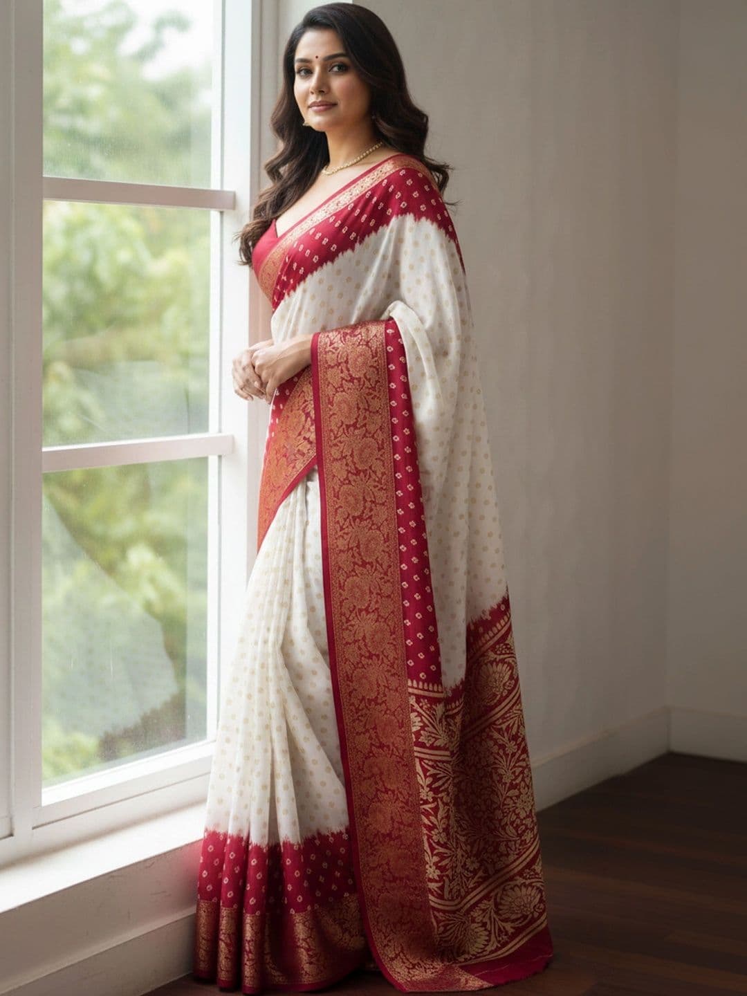 BOLOKA Zari Art Silk Designer Banarasi Saree thumbnail 4