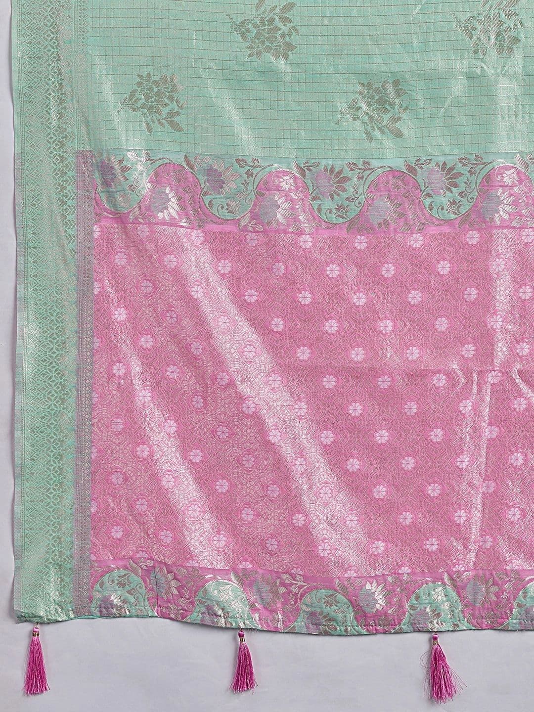 Mitera Woven Design Zari Chanderi Saree thumbnail 4