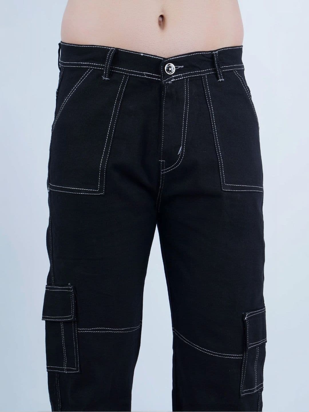 Metronaut Men Classic Relaxed Fit Mid-Rise Stretchable Denim Jeans thumbnail 4