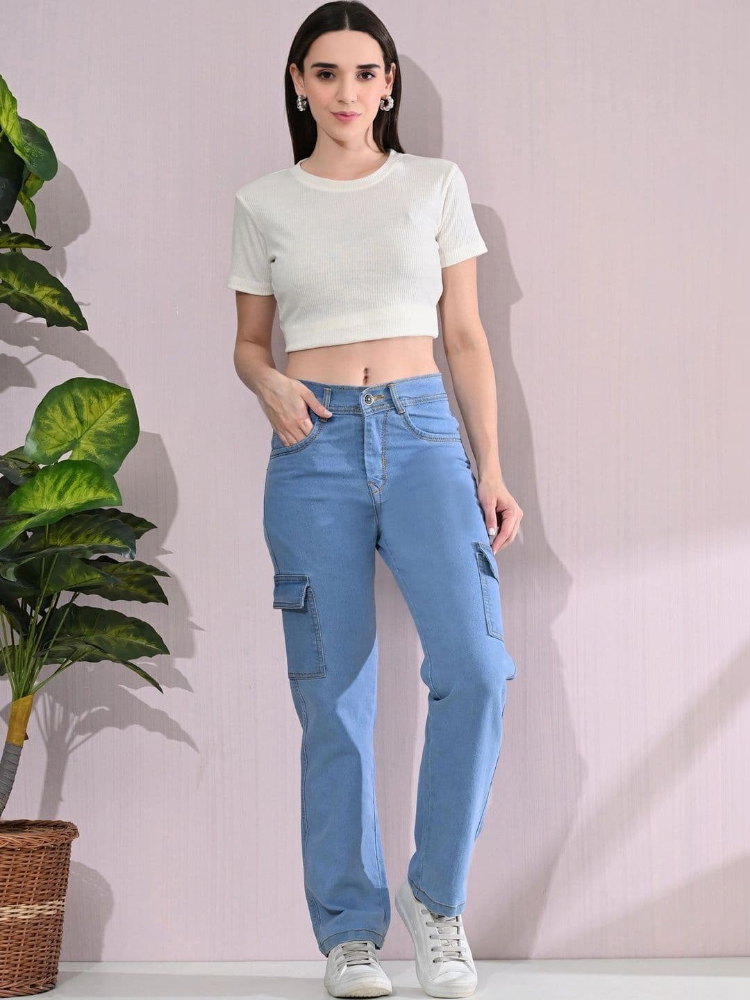 Encrypt Women Classic Regular Fit Mid-Rise Stretchable Jeans thumbnail 4