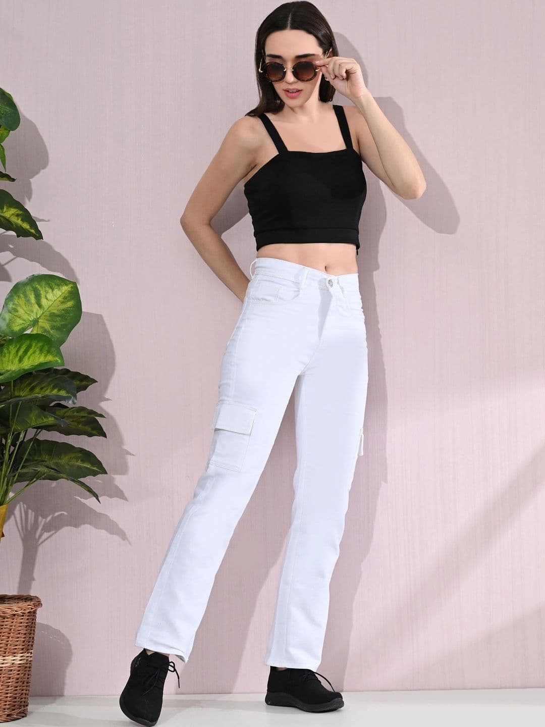 Encrypt Women Classic Regular Fit Mid-Rise Stretchable Jeans thumbnail 4