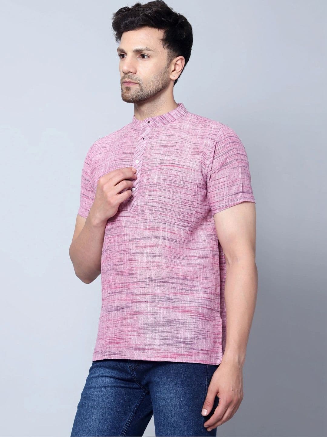 Latest Chikan Garments Men Khadi Kurta thumbnail 3