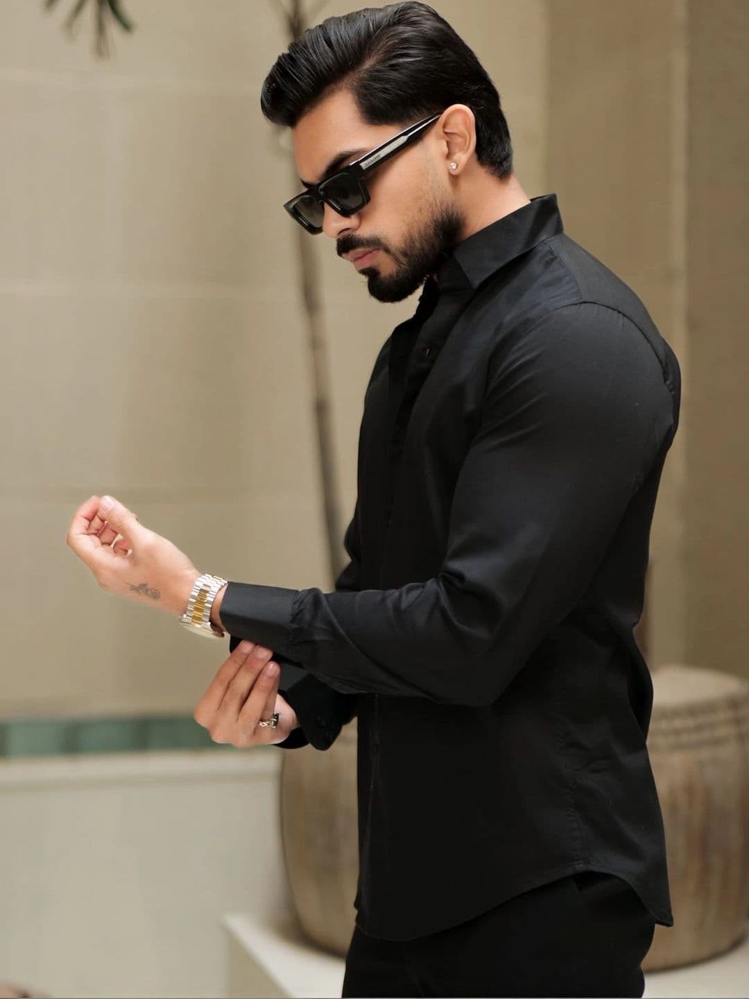 Urban Scissors Men Comfort Casual Shirt thumbnail 3