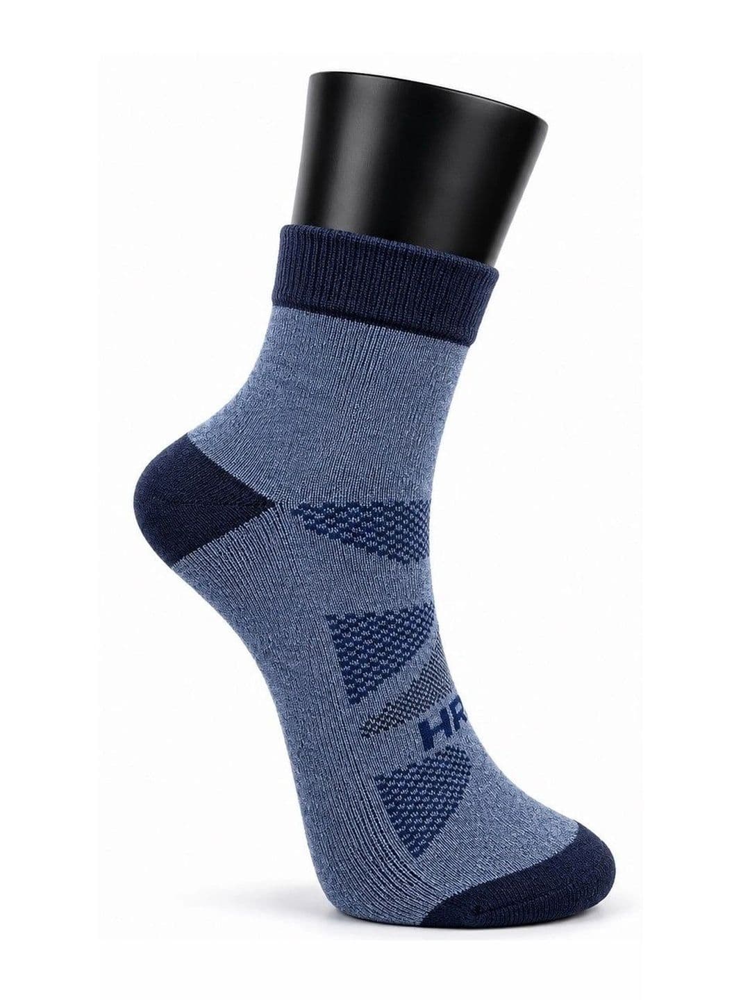 HRX by Hrithik Roshan Unisex Pack of 5 Cotton Blend Assorted Patterned Ankle Length Socks thumbnail 2