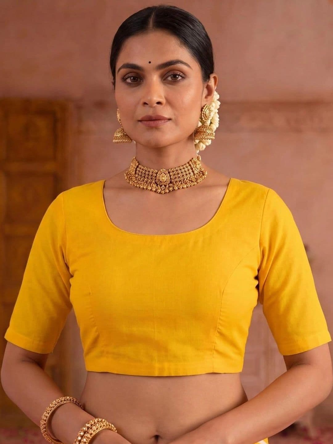 SAMANTHA Leheriya Poly Georgette Leheriya Saree thumbnail 5