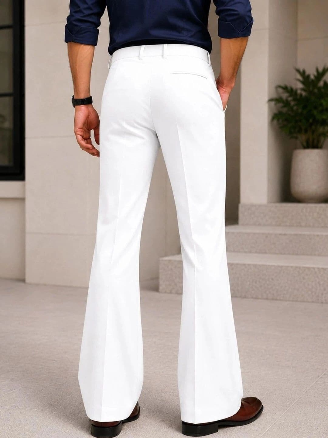 PLUS 91 Men Relaxed Easy Wash Trousers thumbnail 4