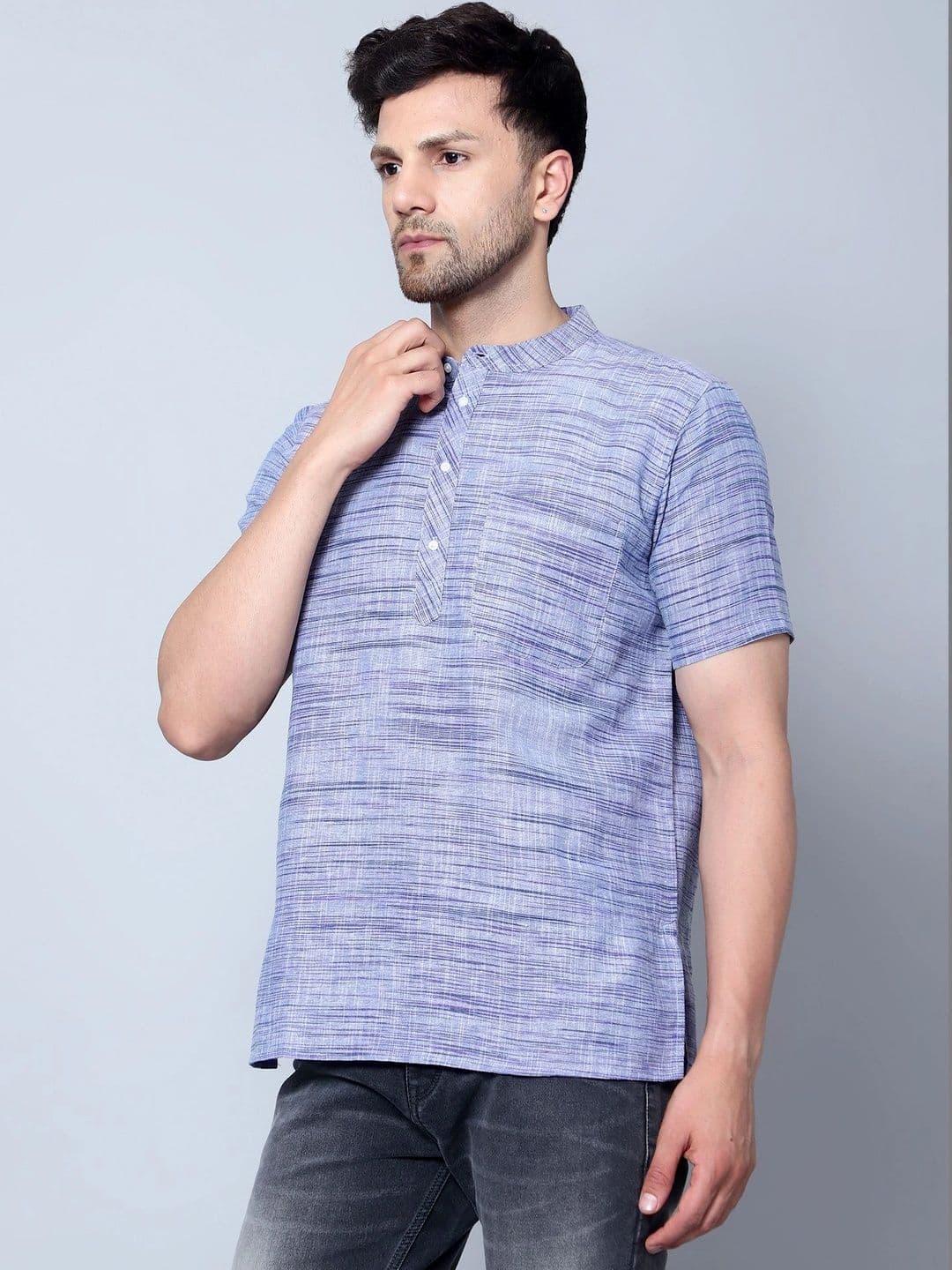 Latest Chikan Garments Men Khadi Kurta thumbnail 6