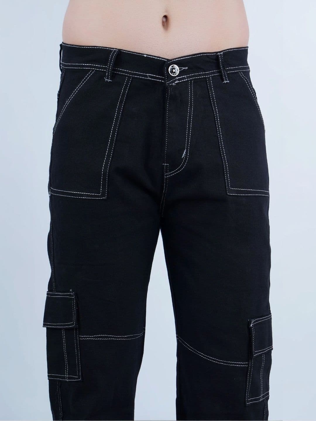 Metronaut Men Classic Relaxed Fit Mid-Rise Coated Stretchable Jeans thumbnail 5