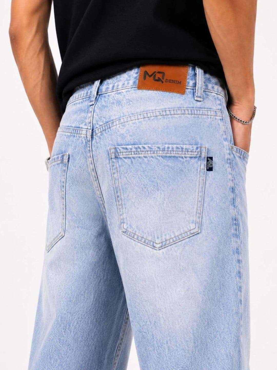 MQ Denim Men Straight Fit Mid-Rise Light Fade Jeans thumbnail 6