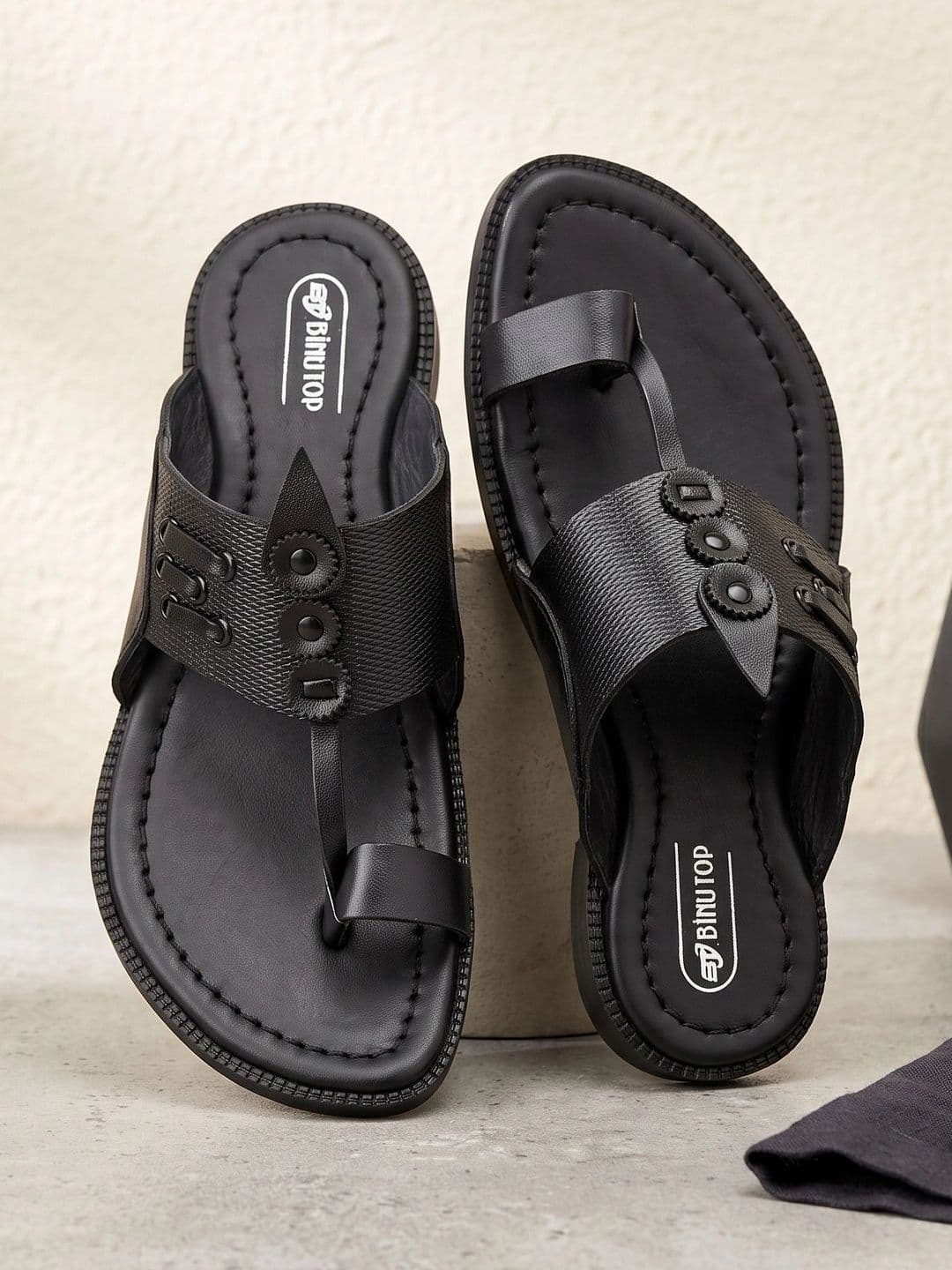 BINUTOP Men Leather Shoe-Style Sandals - view 1